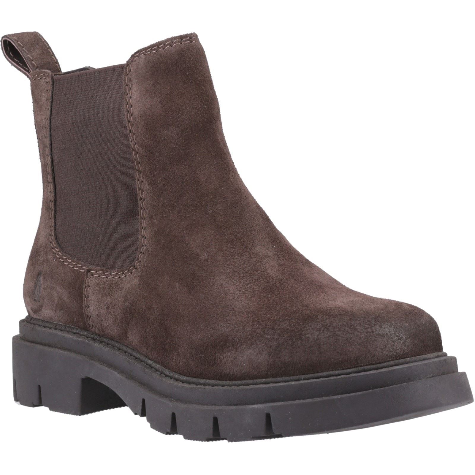 Hush Puppies Raya 2 Chelsea Boot Bottes Chelsea Plates Pour Femmes En Cuir Marron