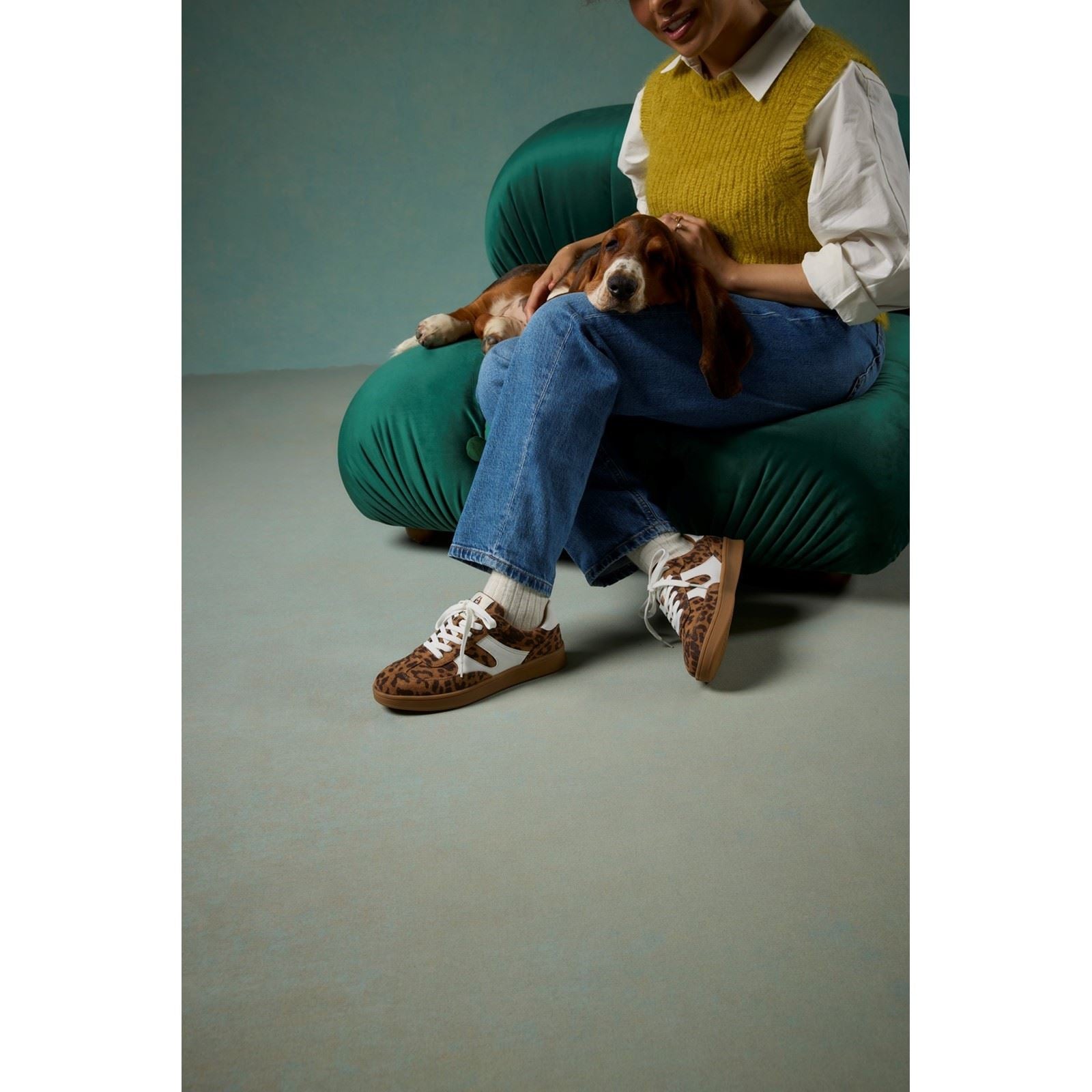 Hush Puppies Maura Textile Baskets Léopard Pour Femmes En Textile