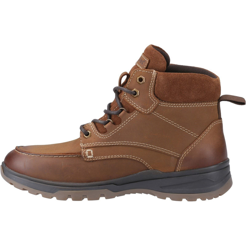 Hush Puppies Palmer Bottes En Cuir Pour Homme Marron Clair