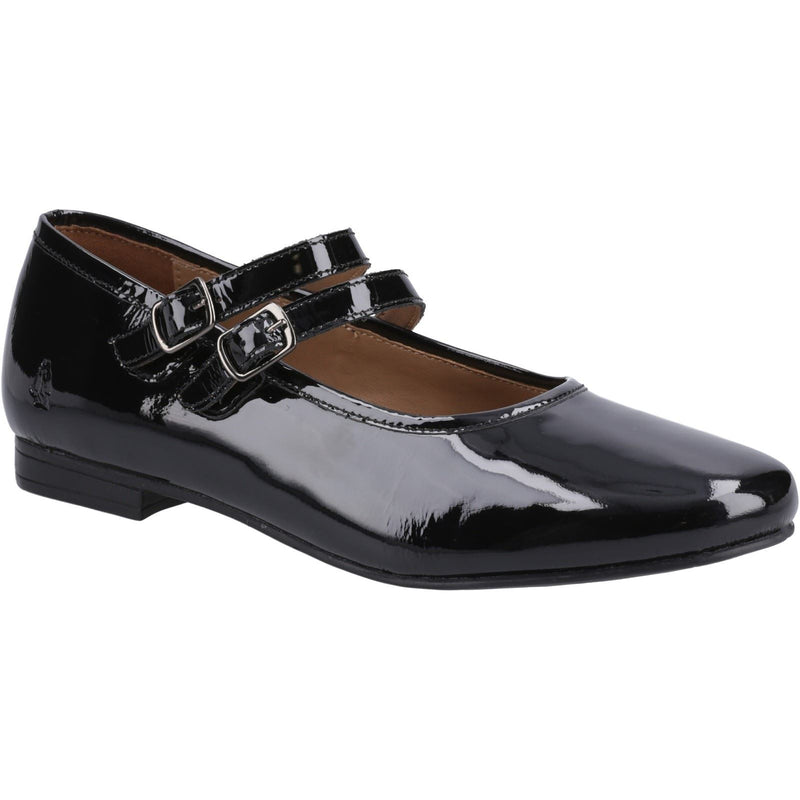 Hush Puppies Nancy Mary Jane Flats En Cuir Pour Femmes Noir