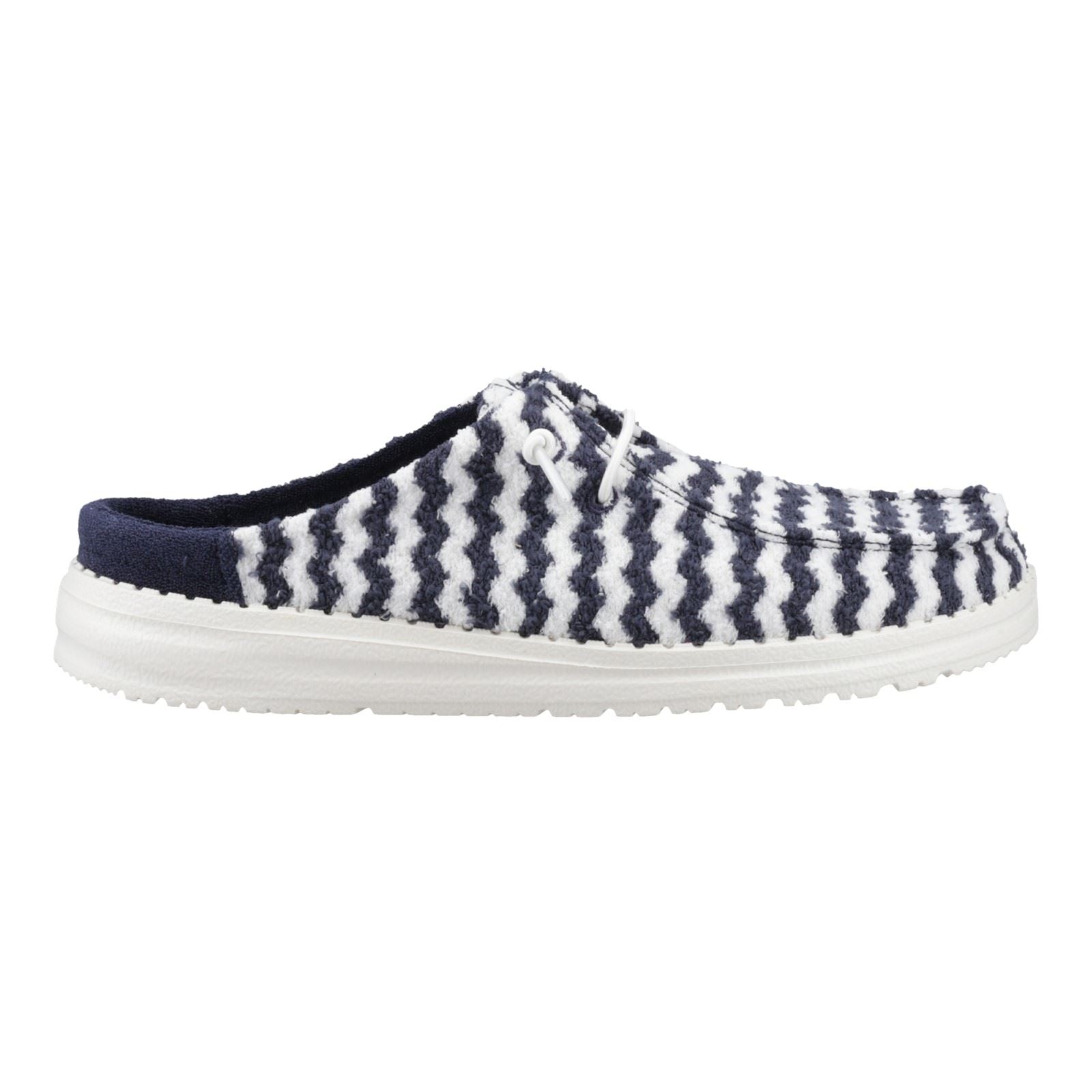 HEYDUDE Wendy Slip Terry Stripe Blazer En Polyester Pour Femme Bleu Marine / Mules Blanc Crème
