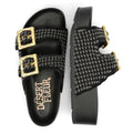Desert Fleur Super Sandales Noires Pour Femmes