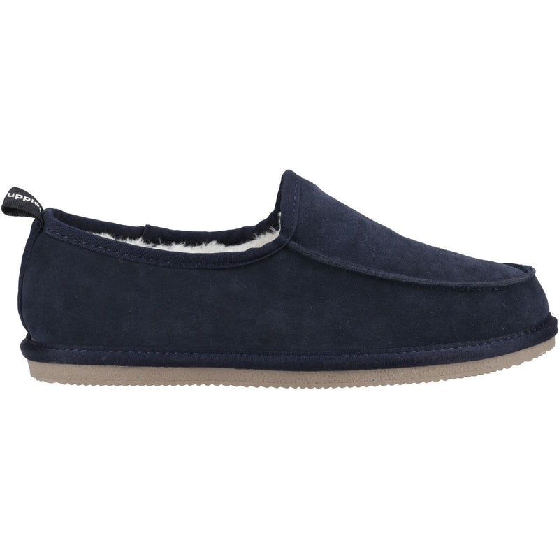 Hush Puppies Charles Chaussons Navy Pour Homme En Suède