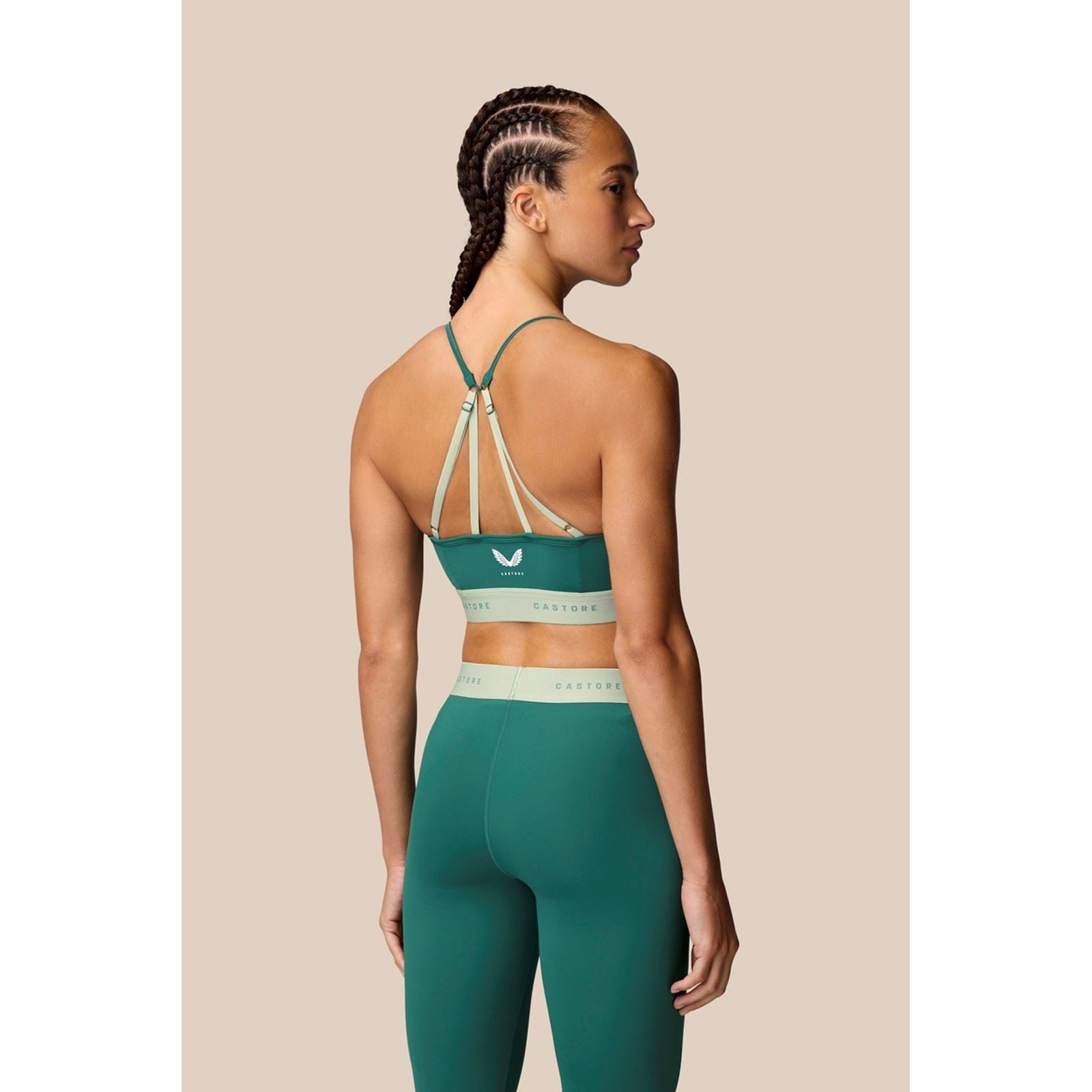 Castore Low Support Sports Bra Soutien Gorge De Sport En Polyester Pour Femmes Turquoise Foncé