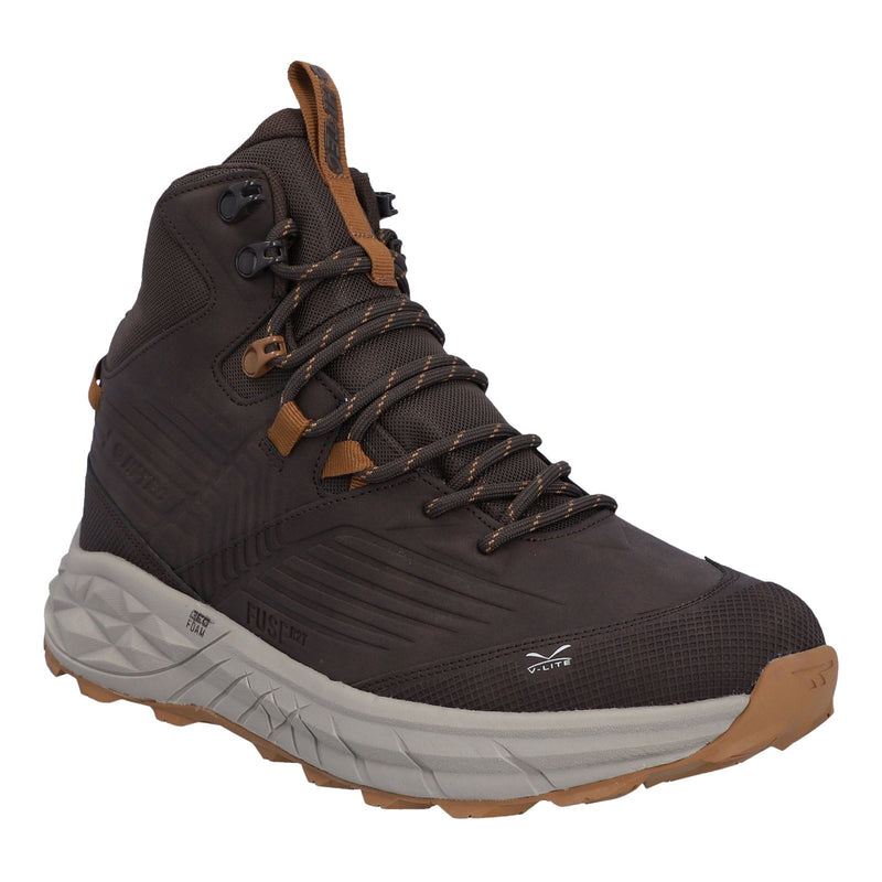 Hi-Tec Fuse Trek Mid Bottes De Randonnée En Polyester Pour Hommes En Acier/anthracite/marigold Vif