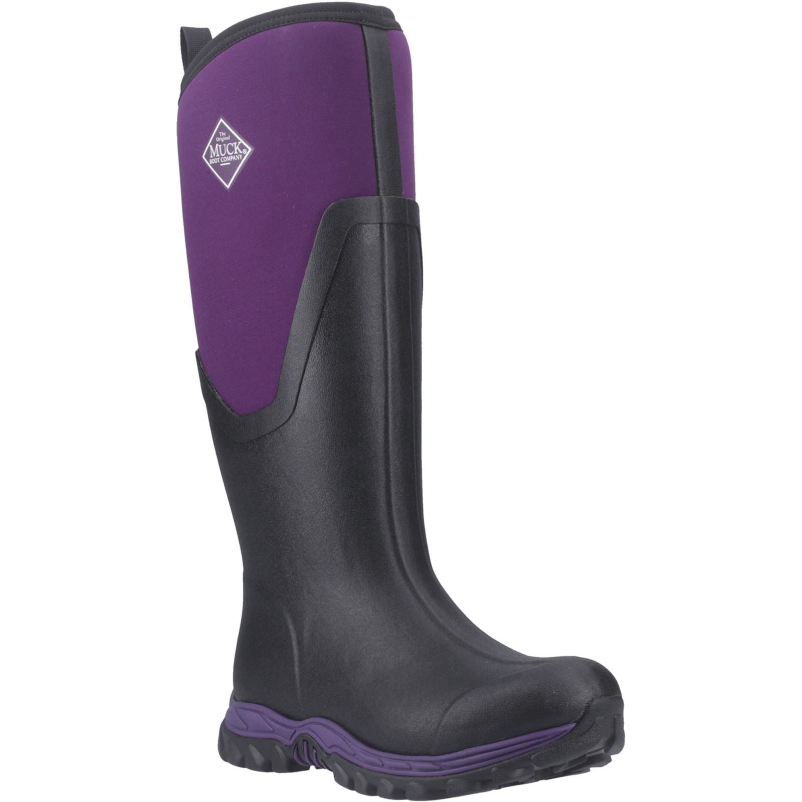Muck Boots Arctic Sport II Tall Bottes Hautes D'hiver En Caoutchouc Pour Femmes, Noir/acai