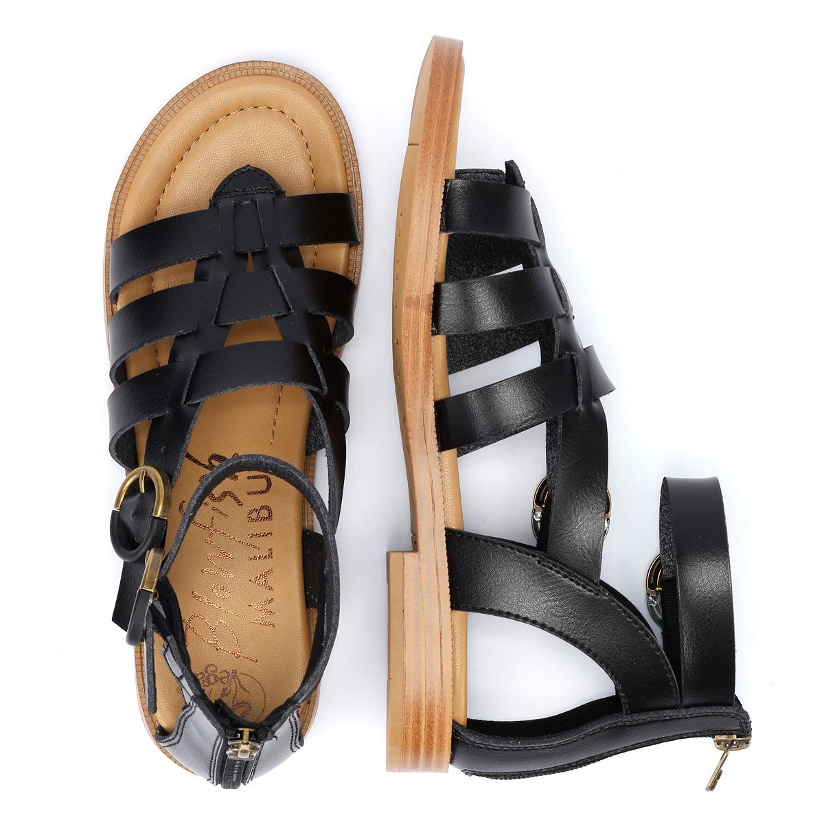 Blowfish Malibu Audah Sandales Noires Pour Femmes