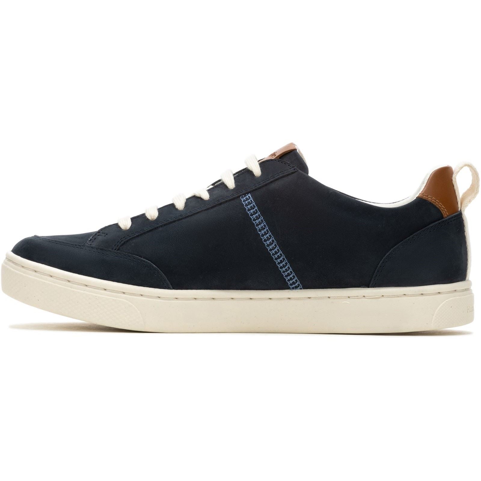 Hush Puppies The Good Low Top Baskets En Cuir Pour Homme, Bleu Marine.