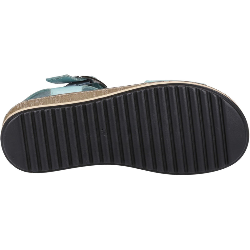 Hush Puppies Ellie Sandales Aqua Pour Femme En Cuir