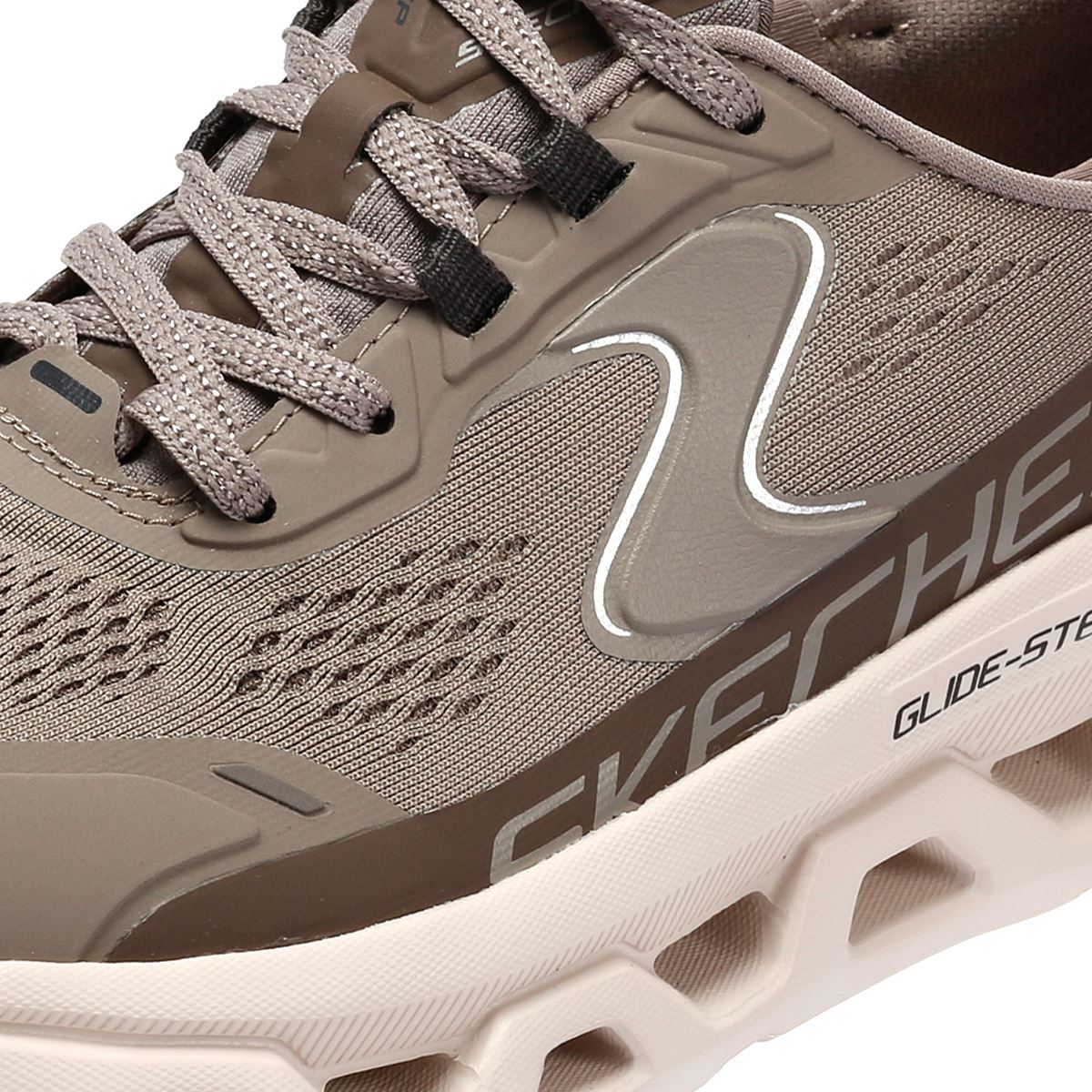 Skechers Slip-Ins Glide Step Altus Baskets Grises En Maille Pour Femmes
