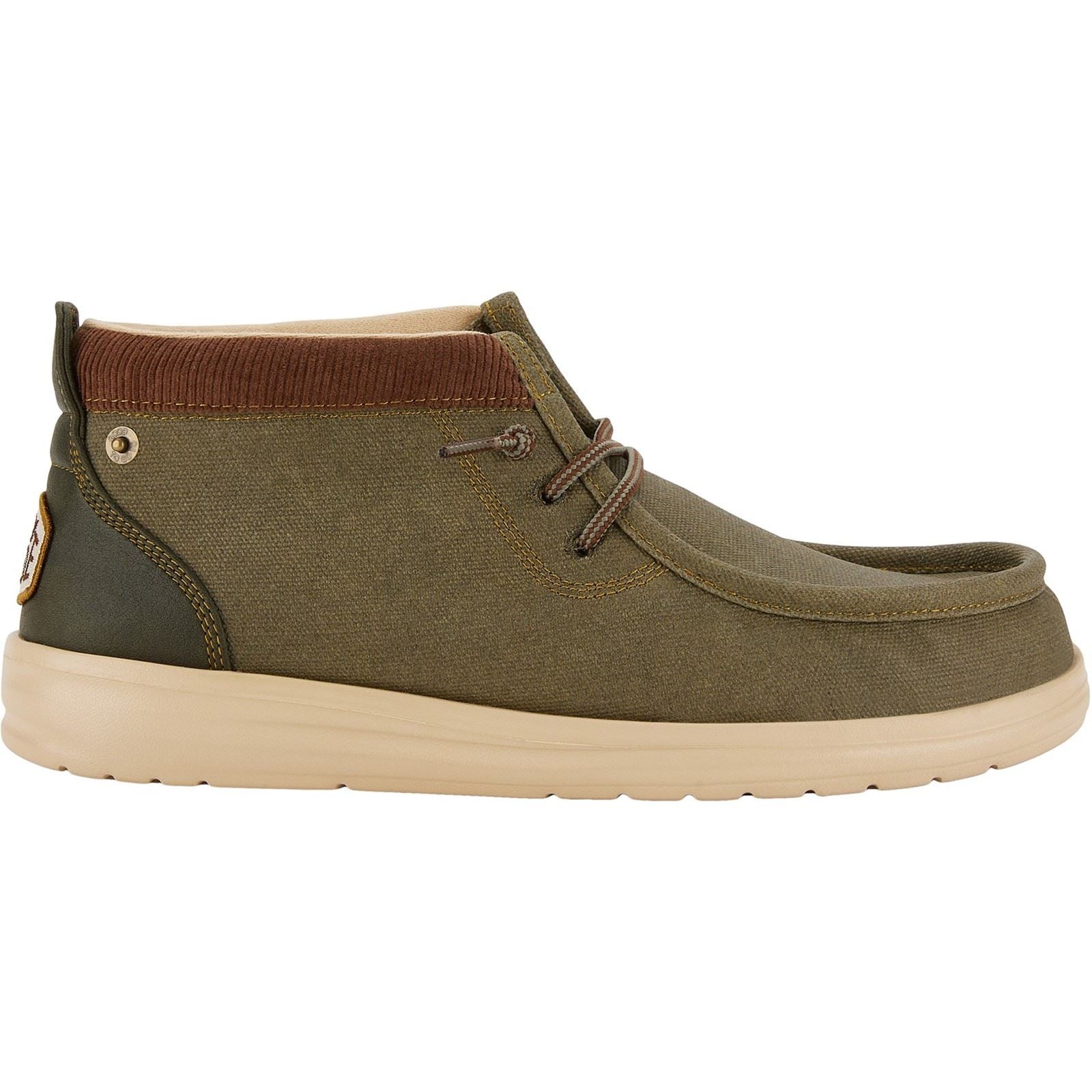 HEYDUDE Wally Mid GripR Bottes En Olive Poussiéreux Pour Hommes