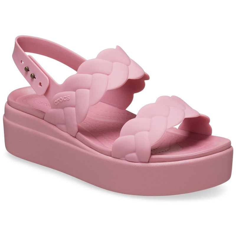 Crocs Brooklyn Woven Sandales Rosette Pour Femme En Thermoplastique