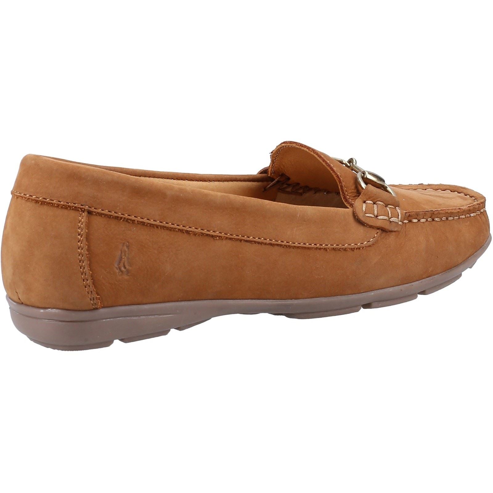 Hush Puppies Molly Snaffle Lea Mocassins Pour Femmes En Nubuck Couleur Fauve.