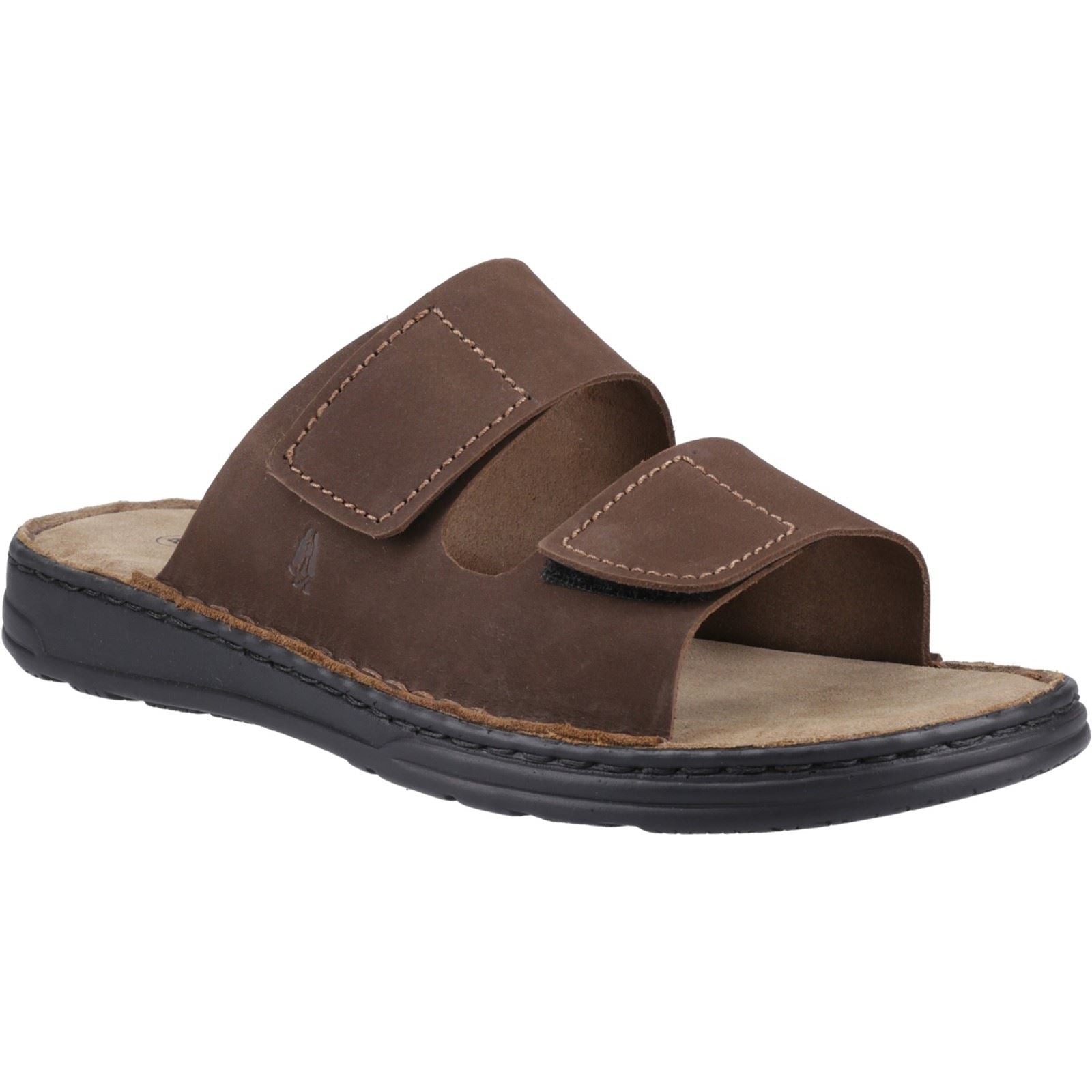 Hush Puppies Eugene Sandales Homme En Cuir Marron