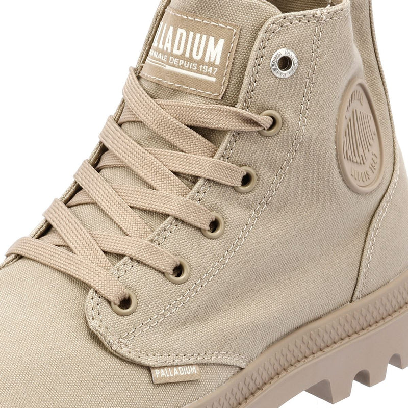 Palladium Pampa Hi Mono Chrome Chaussures Homme En Toile Kaki