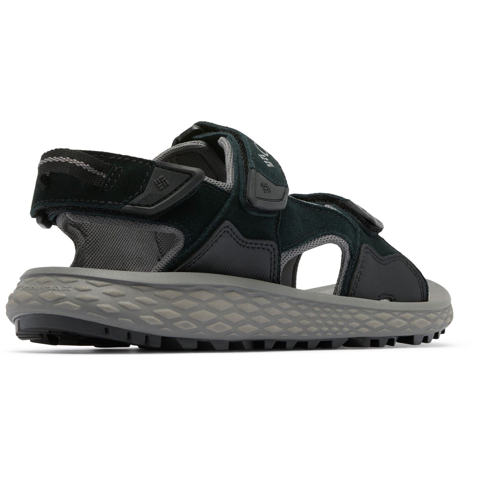 Columbia Konos Hiker 3-Strap Sandales Noires En Polyester Pour Homme
