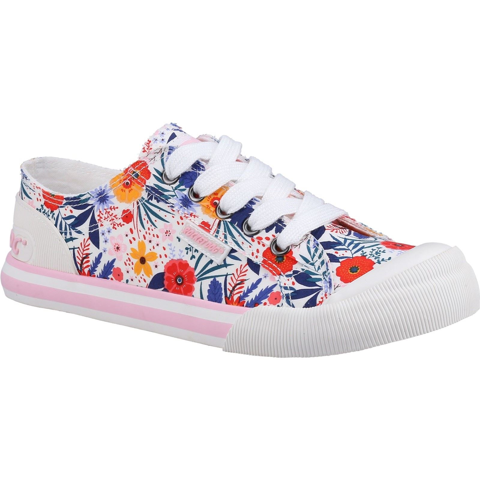 Rocket Dog Jazzin Malden Floral Baskets En Coton Blanc/Multicolore Pour Femme
