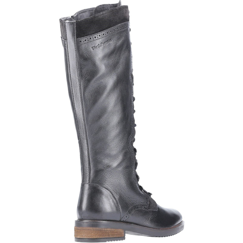 Hush Puppies Rudy Bottes En Daim Noir Pour Femmes