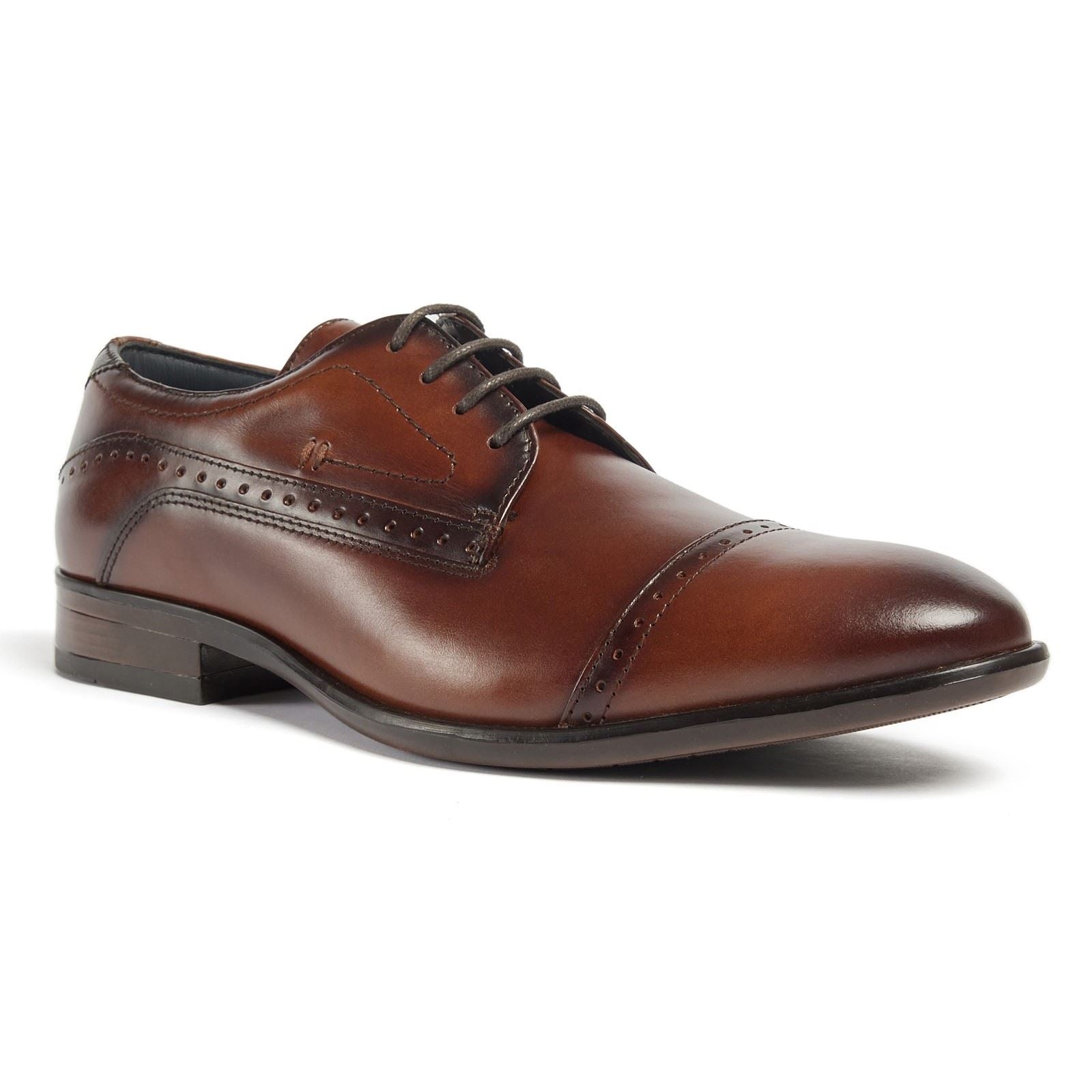 Pod Ralph Chaussures Oxford En Cuir Cognac Pour Hommes