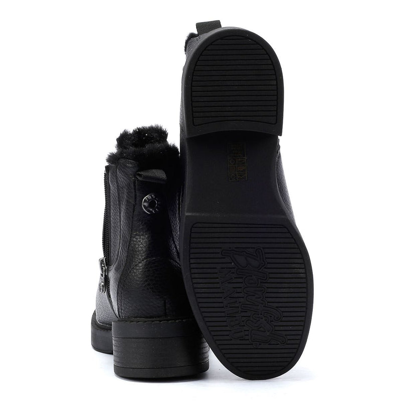 Blowfish Malibu Vera Cozy Bottes noires pour femmes en similicuir.