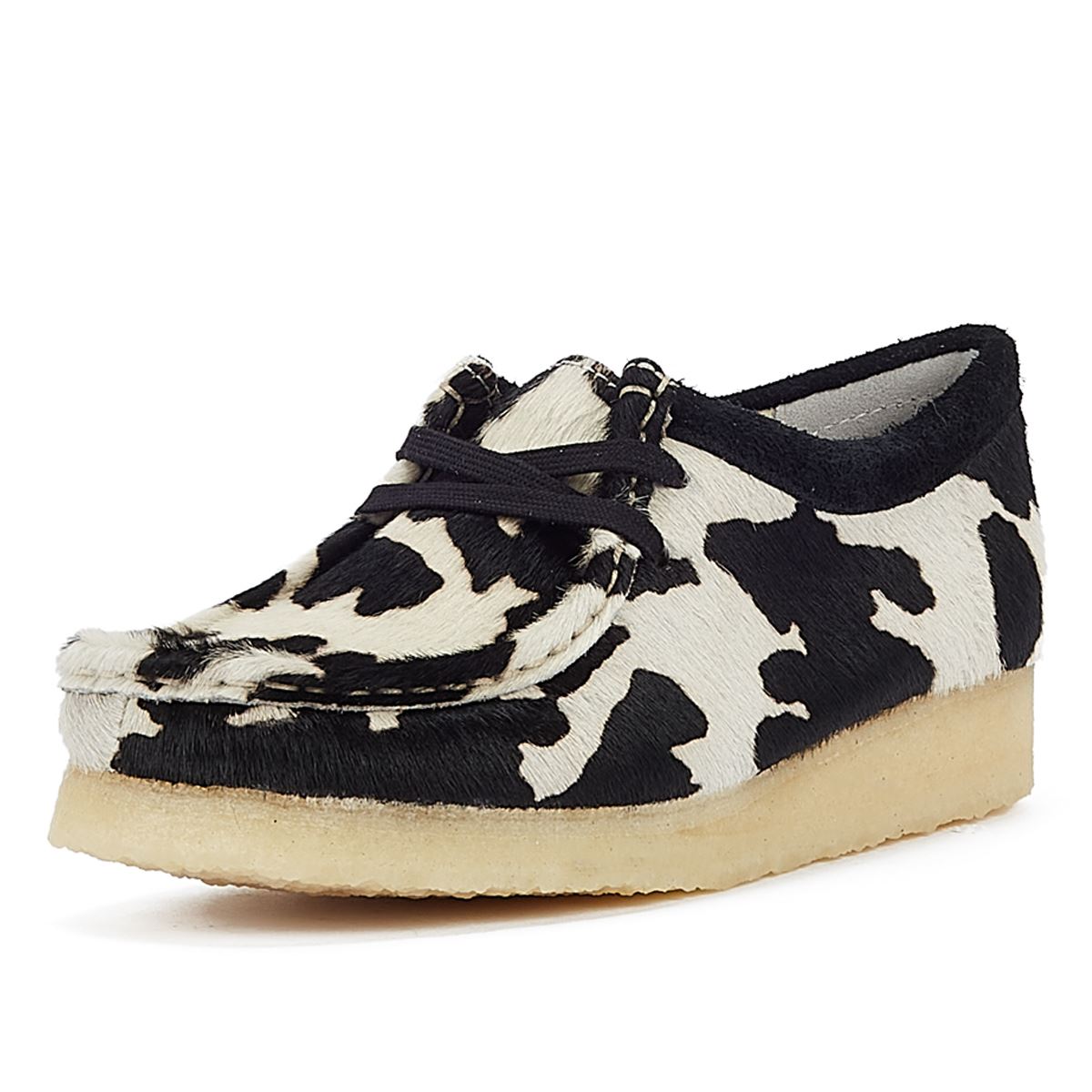 Clarks Originals Wallabee  Chaussures En Cuir Imprimé Vache Pour Femmes