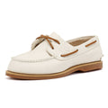 Timberland Classic 2 Eye Chaussures Blanches En Cuir Pour Femmes
