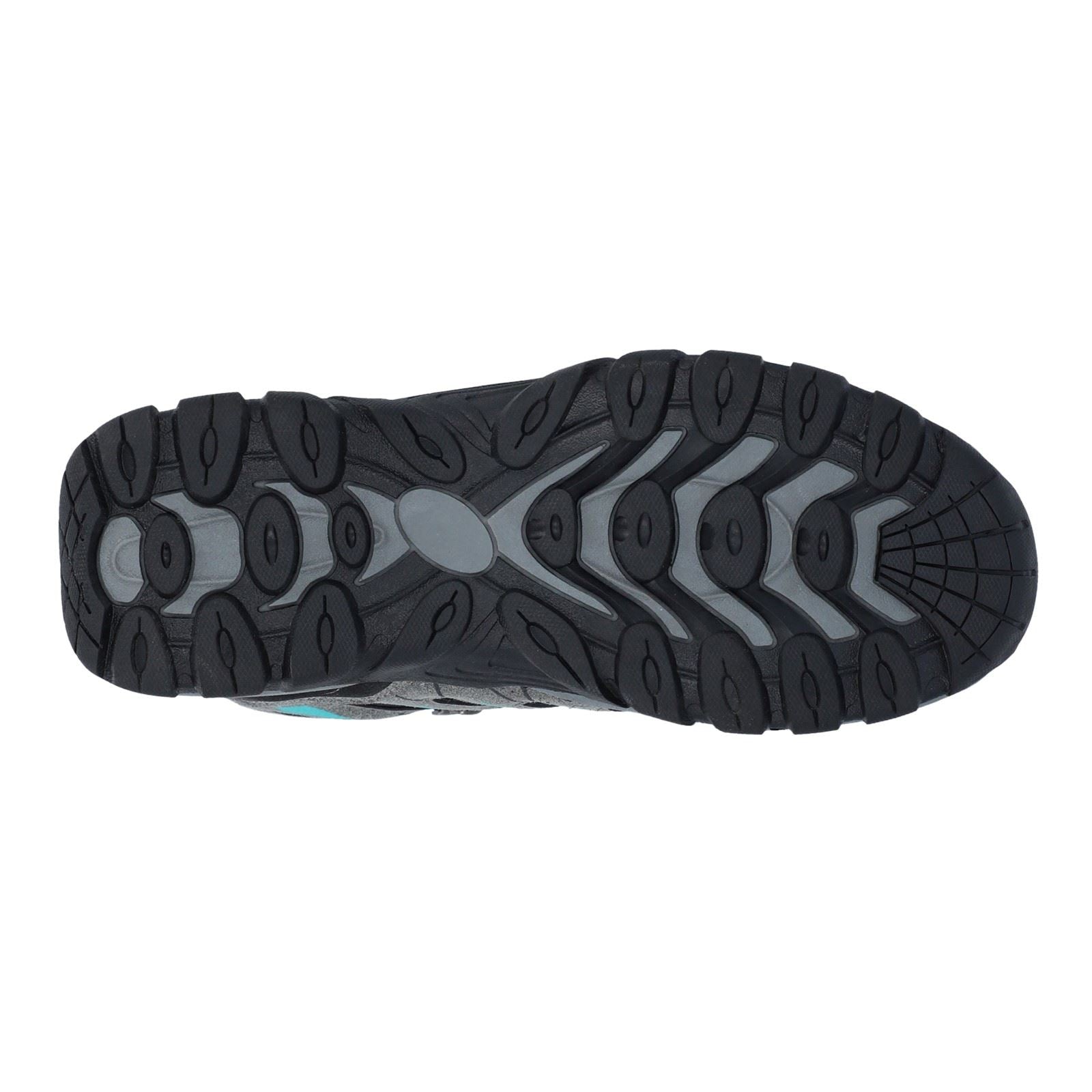 Hi-Tec Corzo Mid Bottes De Randonnée En Daim Synthétique Pour Femme Gris Graphite/Rouge Foncé