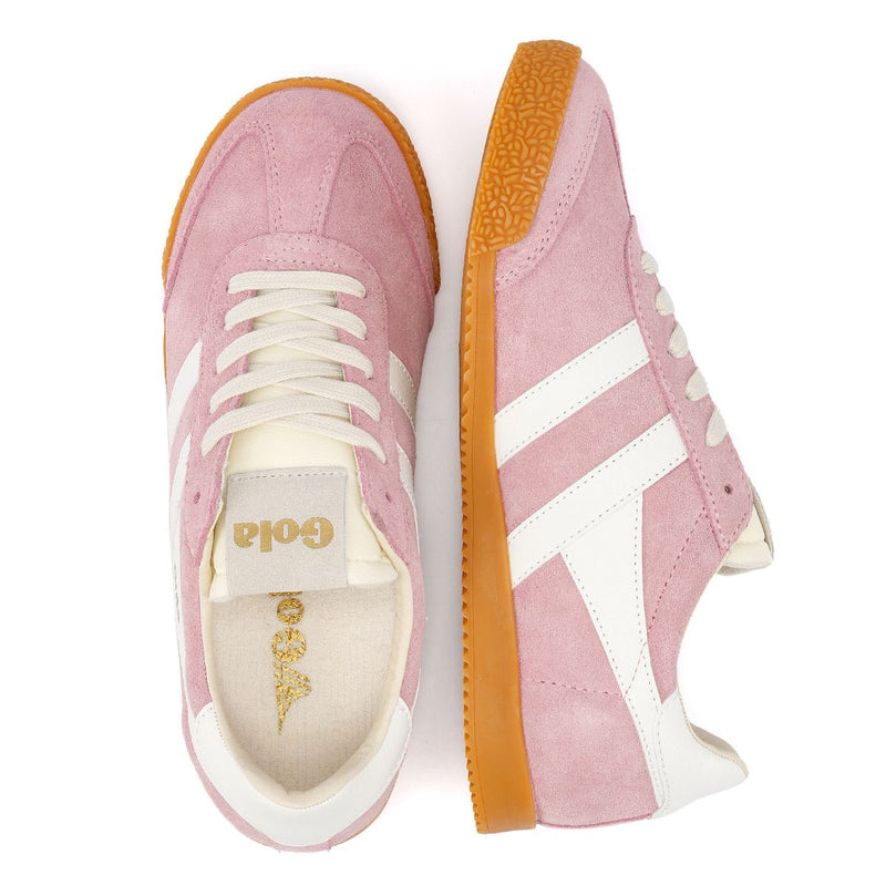 Gola Elan Baskets Femme En Daim Rose