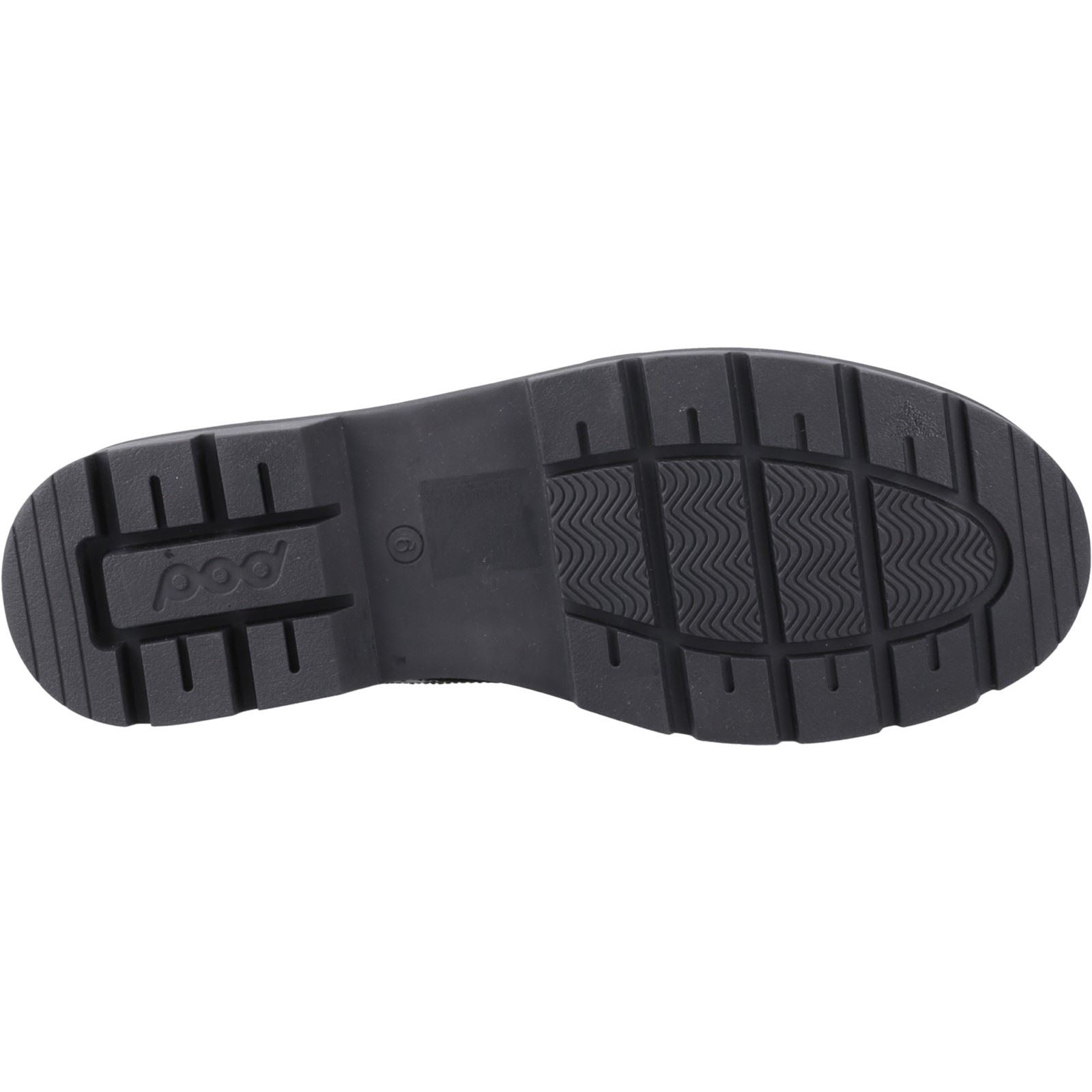 Pod Fiona Chaussures Noires Pour Filles En Cuir