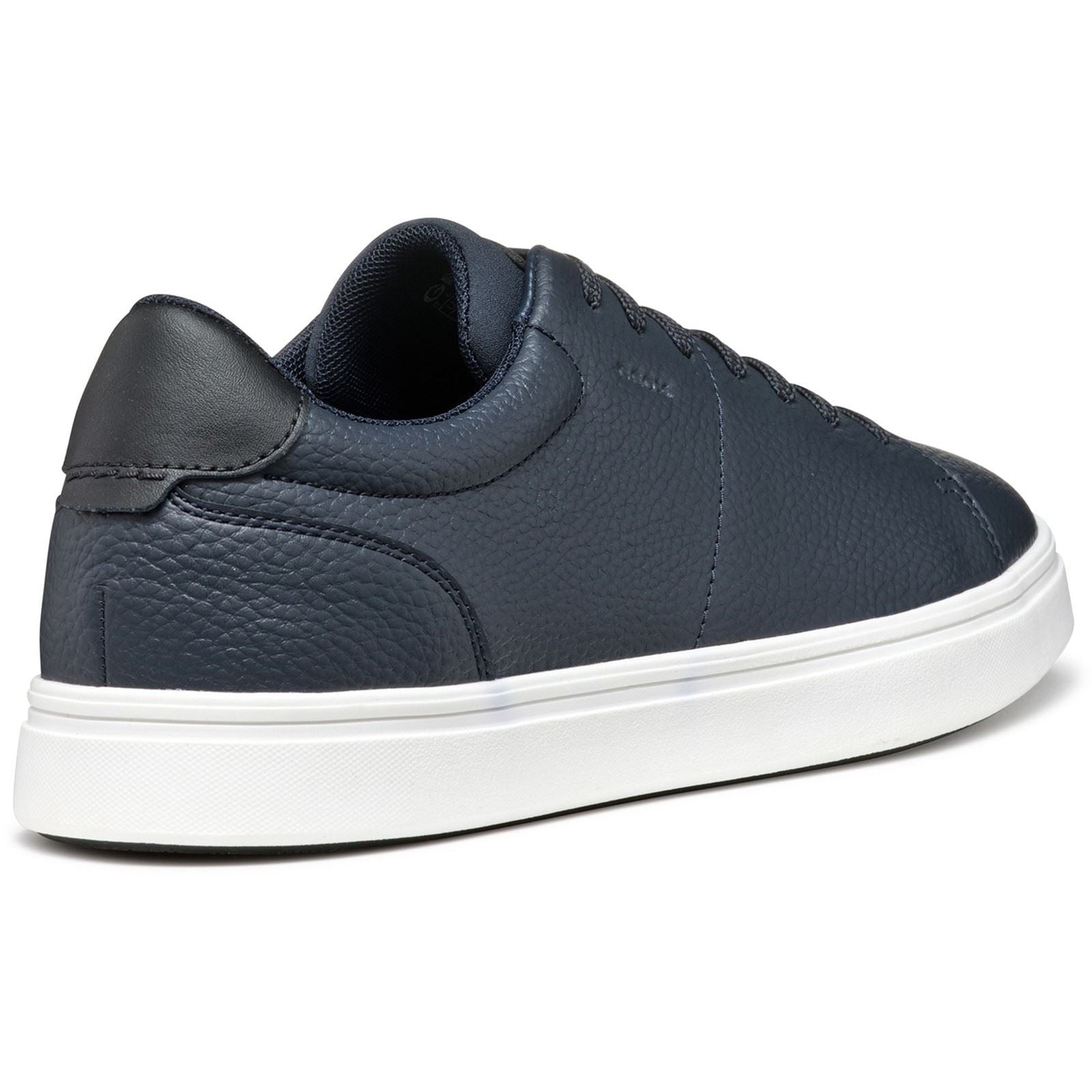 Geox U BALTMOORE Chaussures De Sport Pour Homme En Cuir Bleu Marine