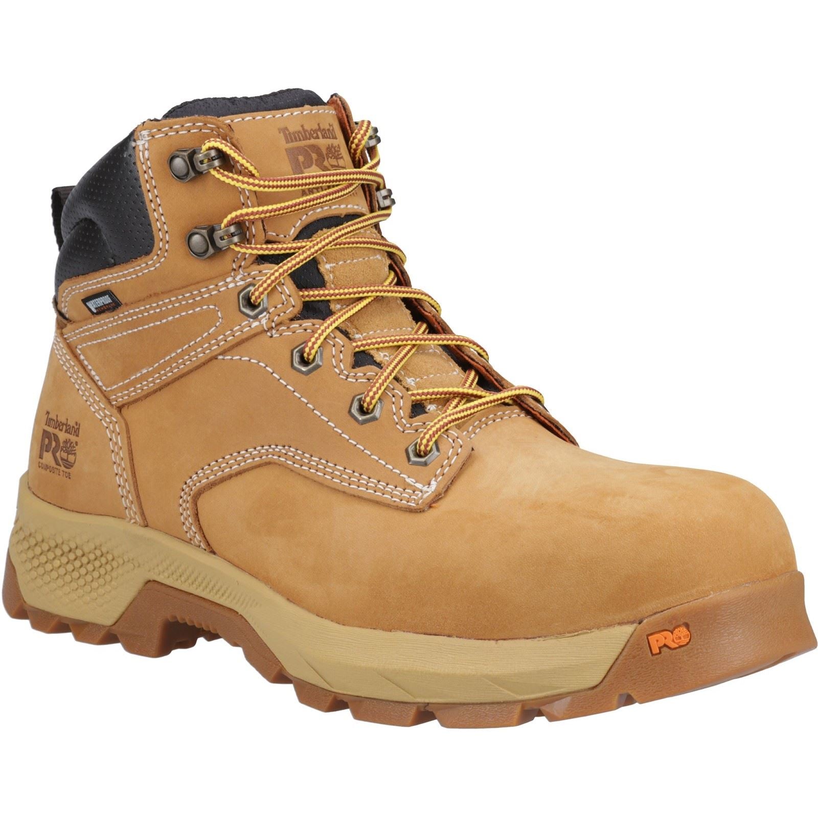 Timberland Pro Bottes De Sécurité En Cuir Blé Titan 6"