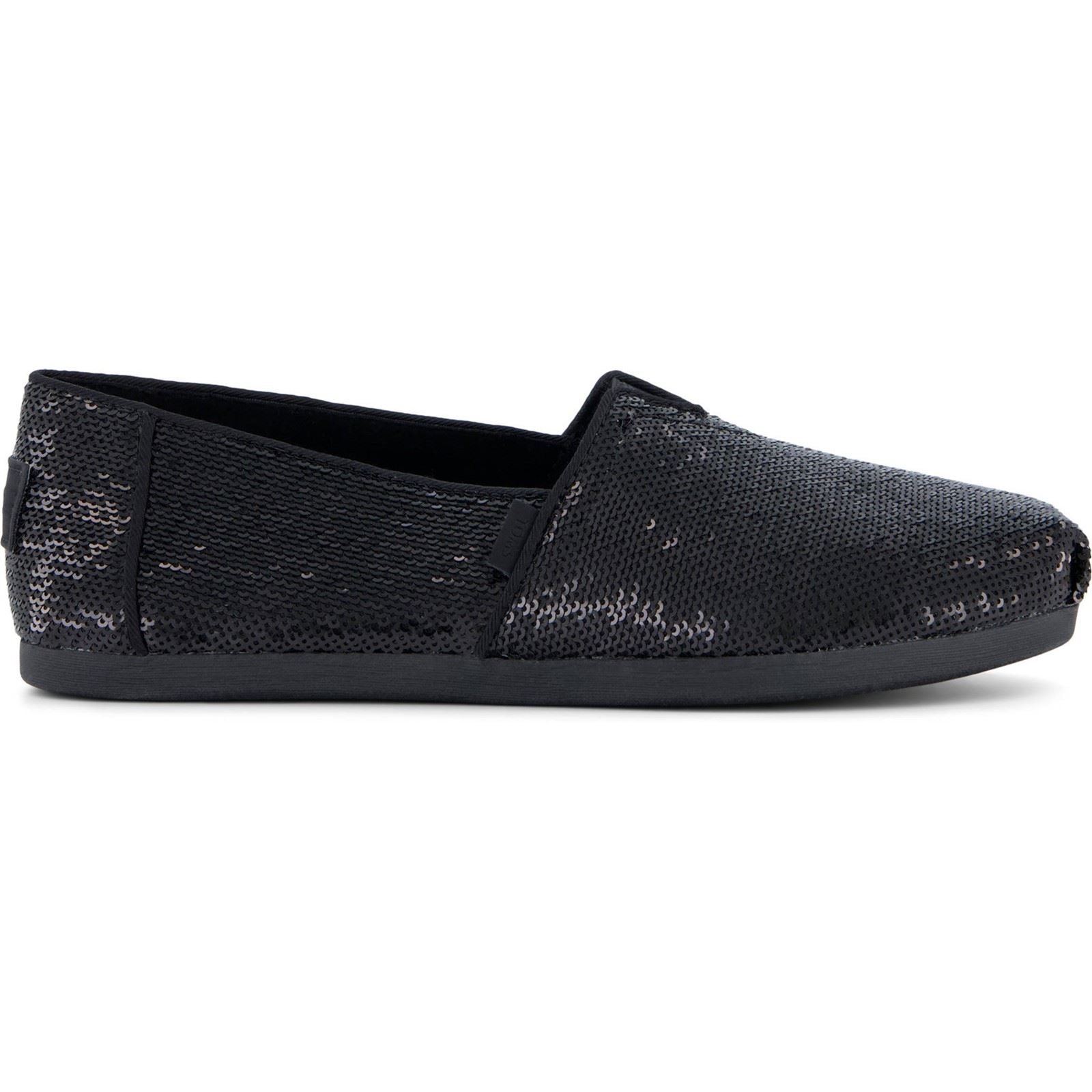 TOMS Alpargata Sequins Espadrilles Noires En Textile Pour Femmes