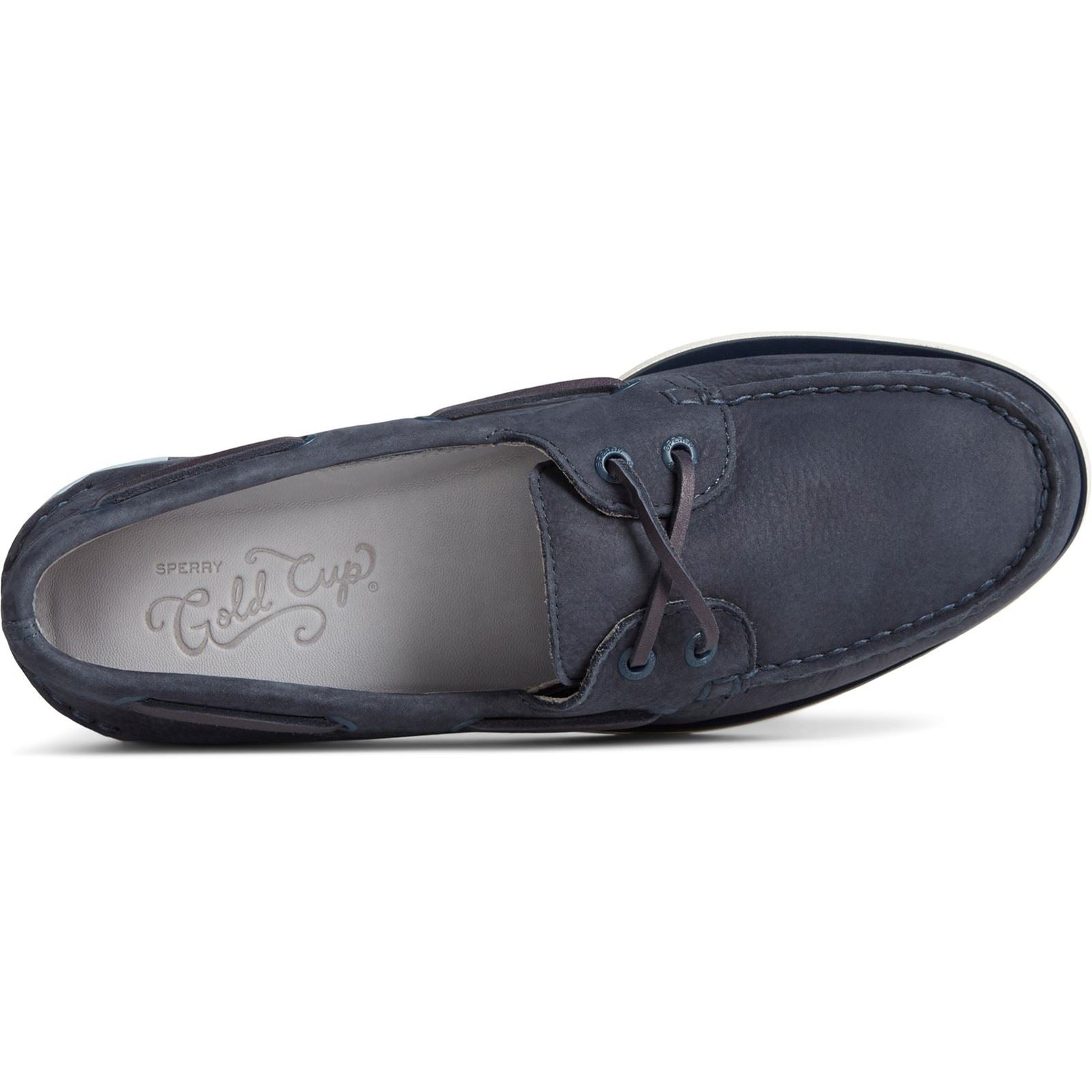 Sperry Gold Authentic Original 2-Eye Chaussures Bateau Pour Hommes En Daim Bleu Marine