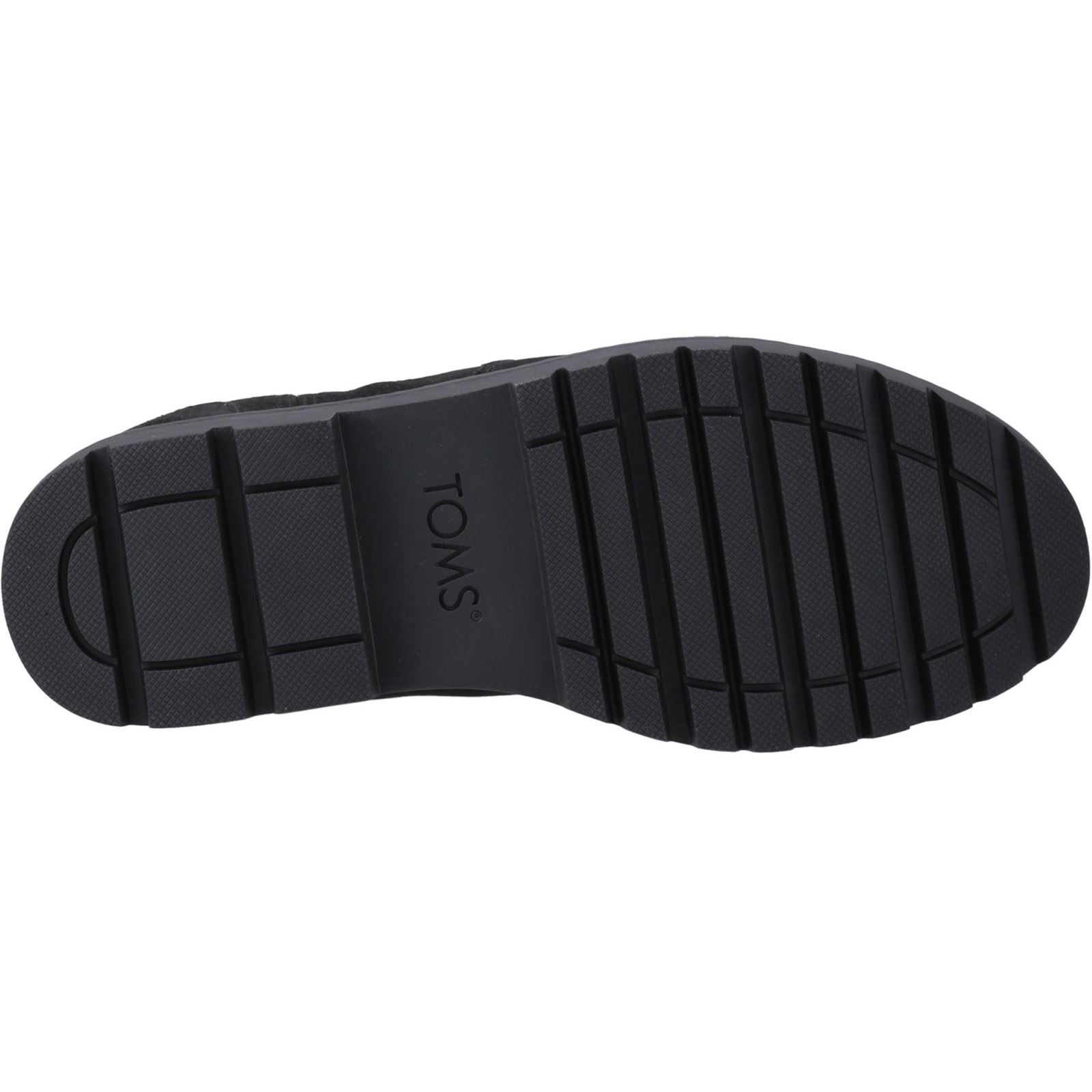 TOMS Griffin Bottes Noires En Cuir Pour Hommes