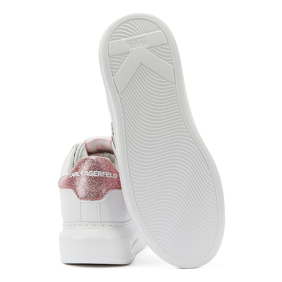 Karl Lagerfeld Kapri Nft Lo Lace Baskets Pour Femmes Blanches/Roses