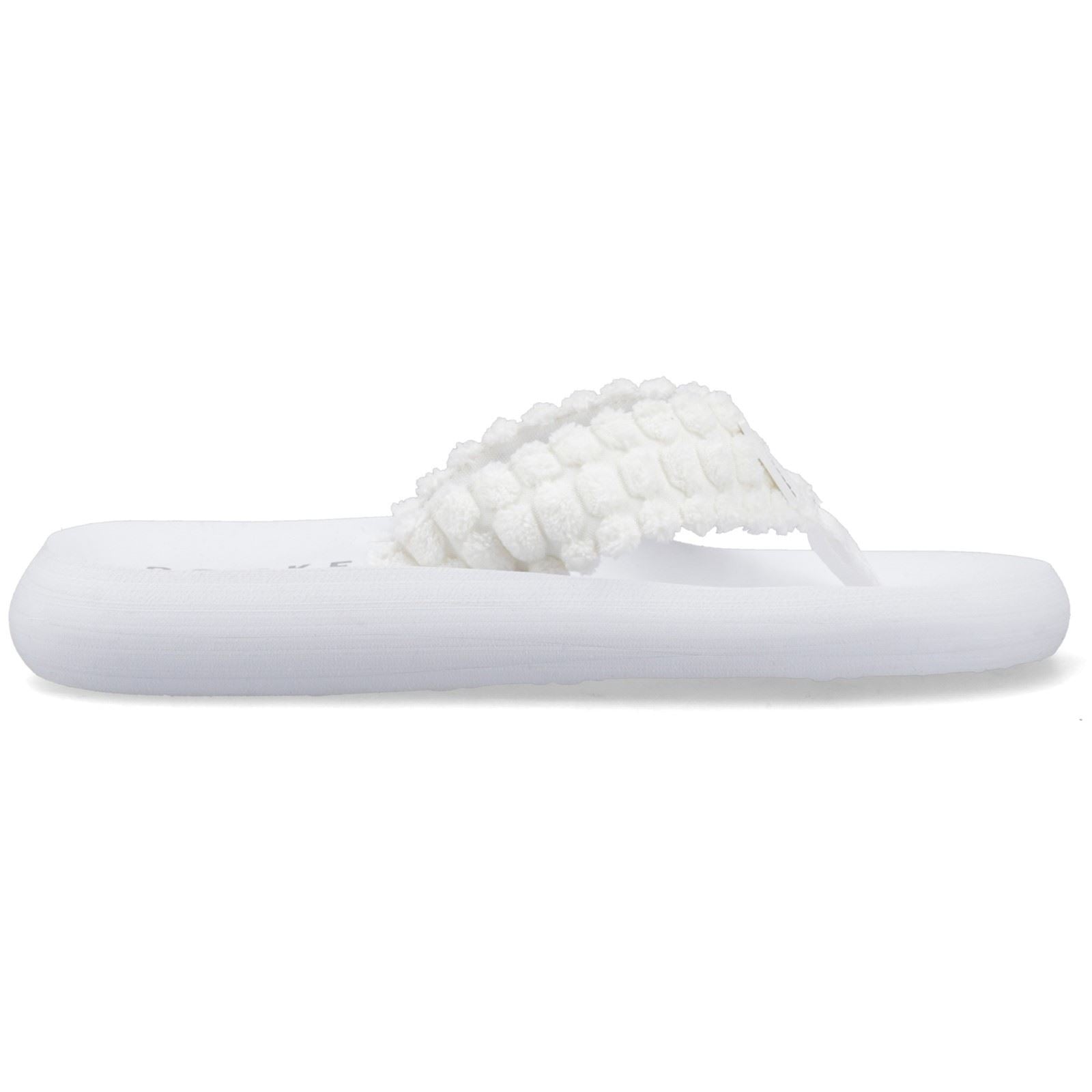 Rocket Dog Spotlight Atom Tongs Blanches En Textile Pour Femmes