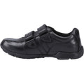 Hush Puppies Vance Chaussures Noires Pour Garçons En Cuir