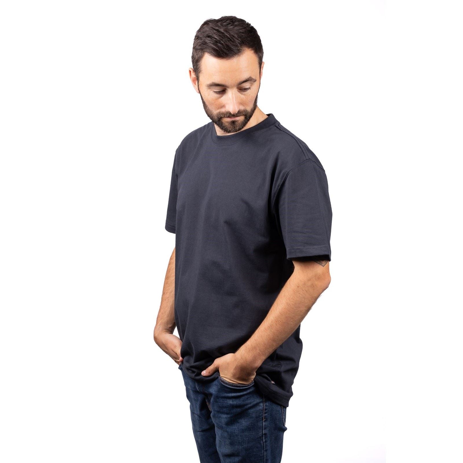 Dickies Everyday Short Sleeve T-Shirts Pour Hommes En Coton Bleu À Manches Courtes