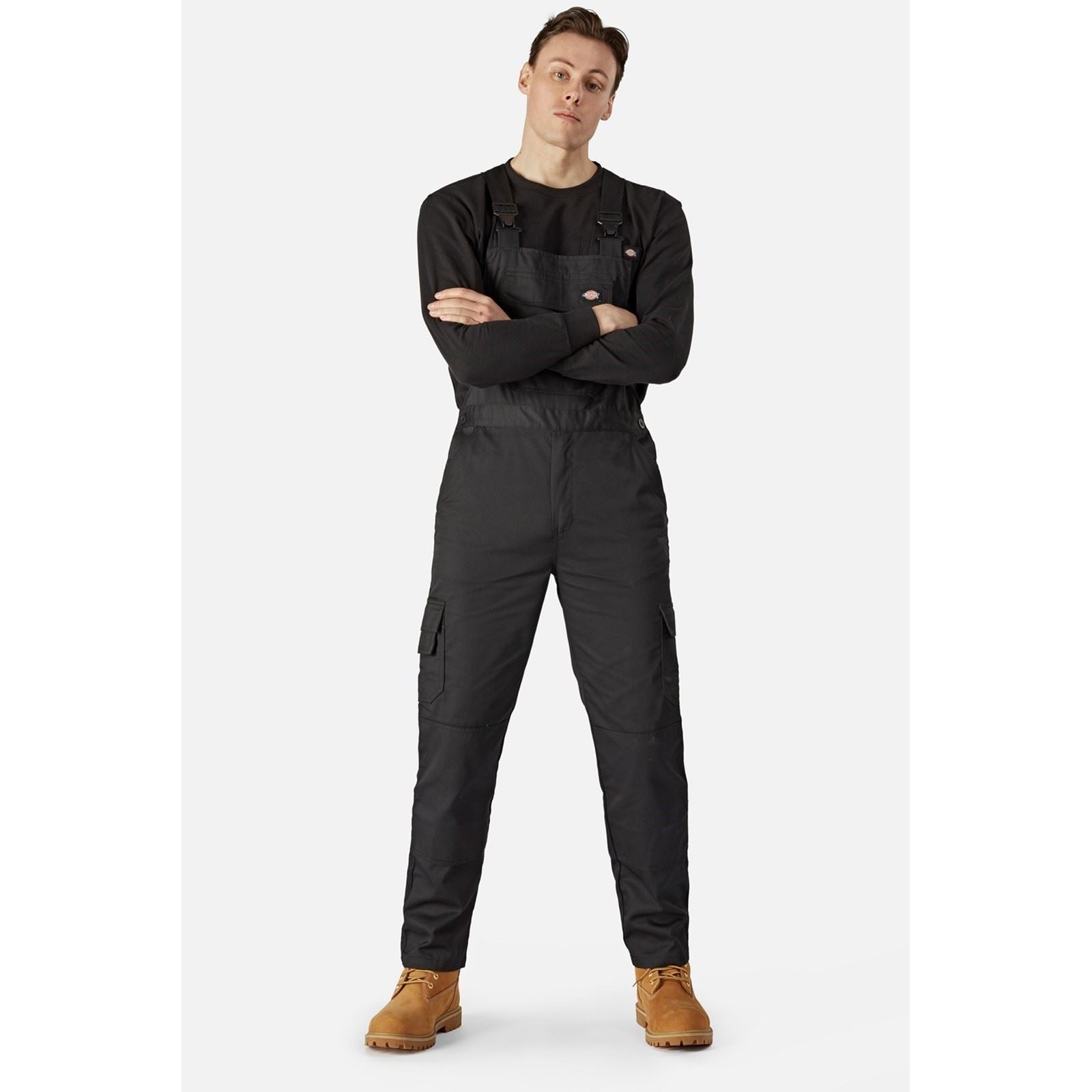 Dickies Everyday Bib and Brace Salopette De Travail Noire Pour Homme En Polyester