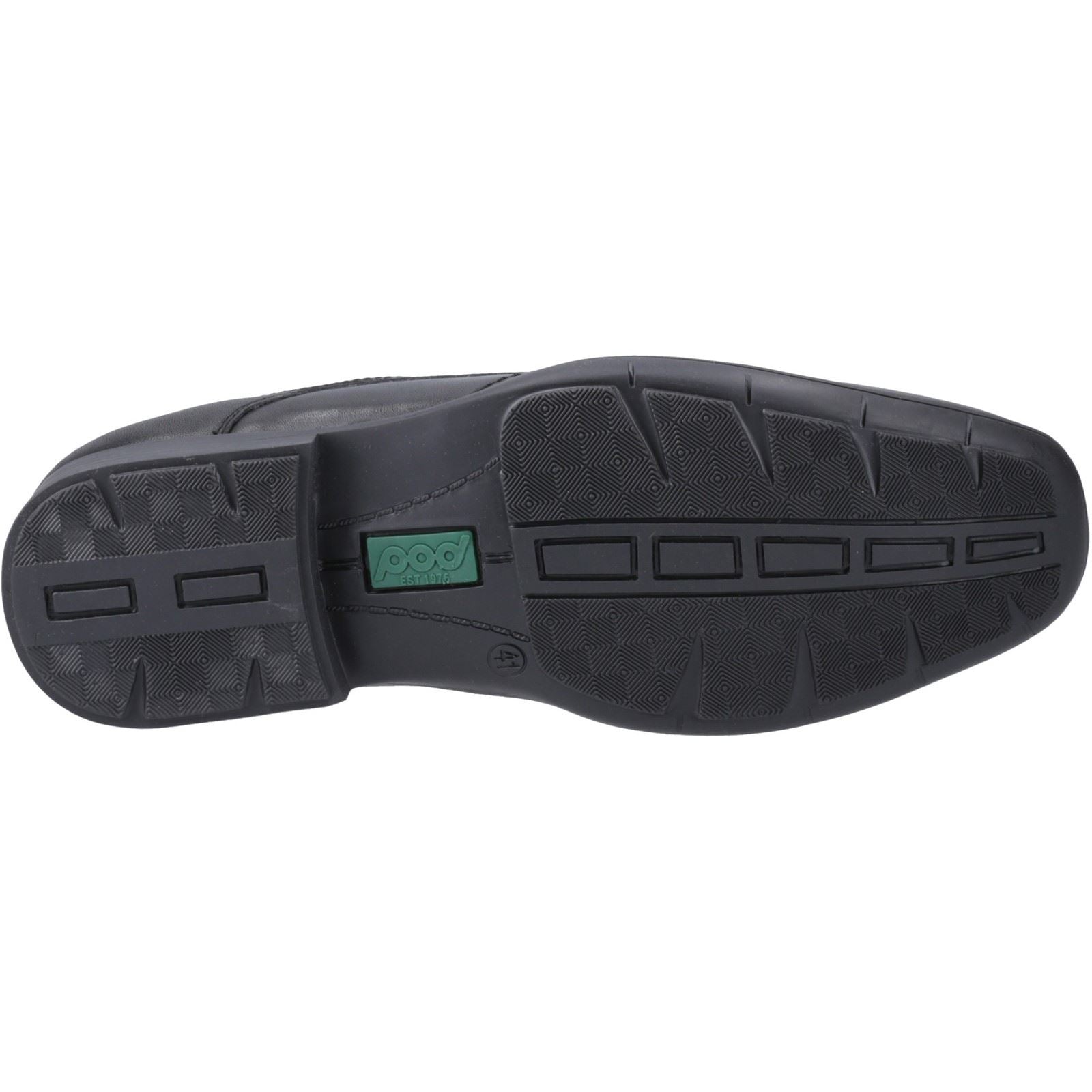 Pod Dundee Chaussures Pour Hommes En Cuir Noir À Enfiler