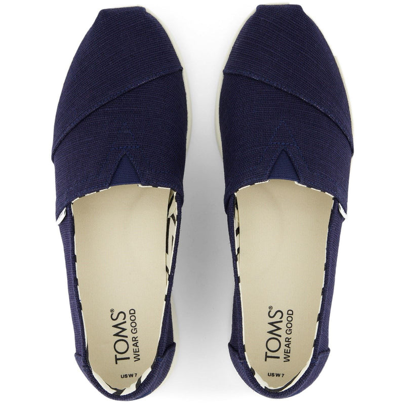 TOMS Alpargata Plus Espadrilles En Jute Pour Femme, Couleur Marine