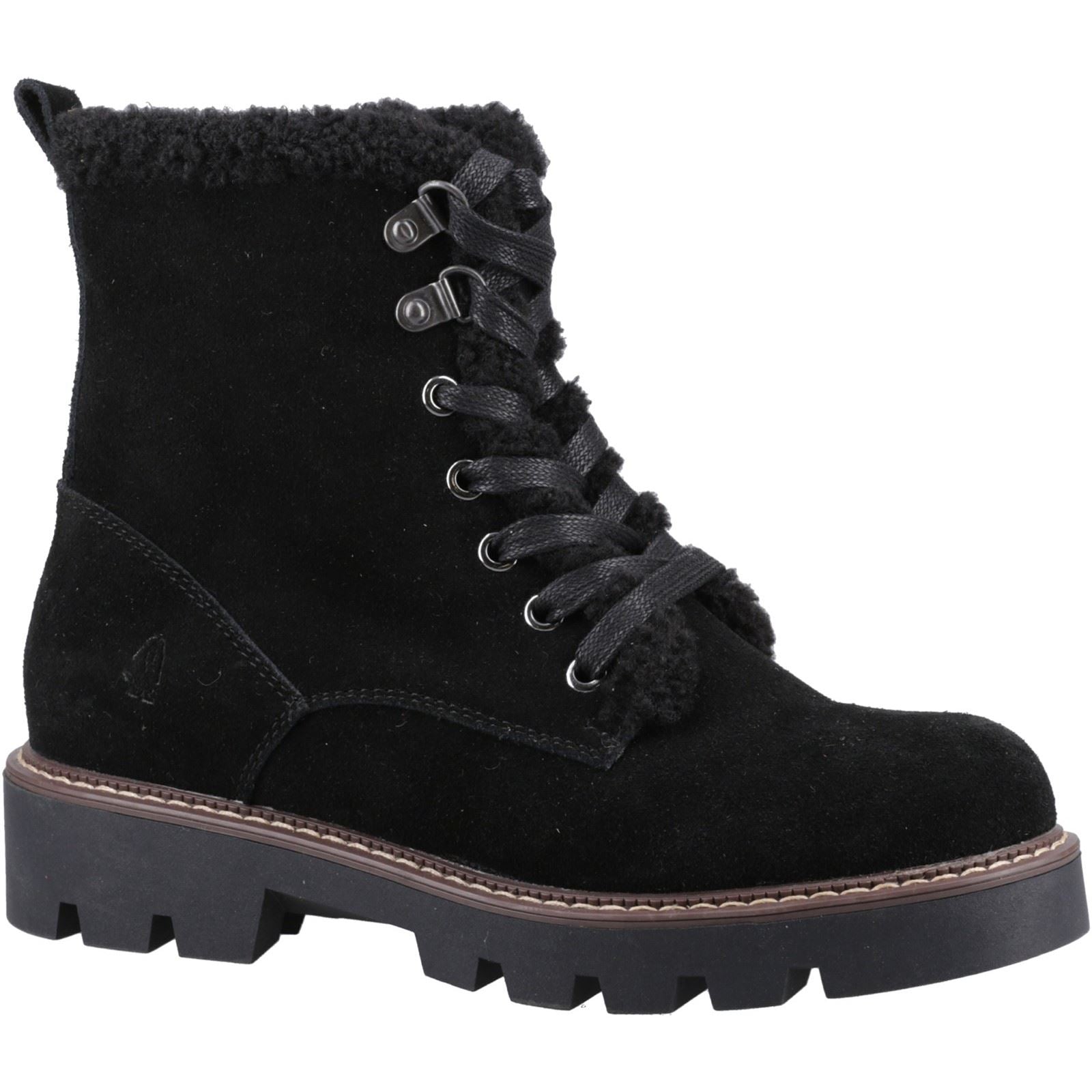 Hush Puppies Aurelia Bottes Noires Pour Femmes En Suède
