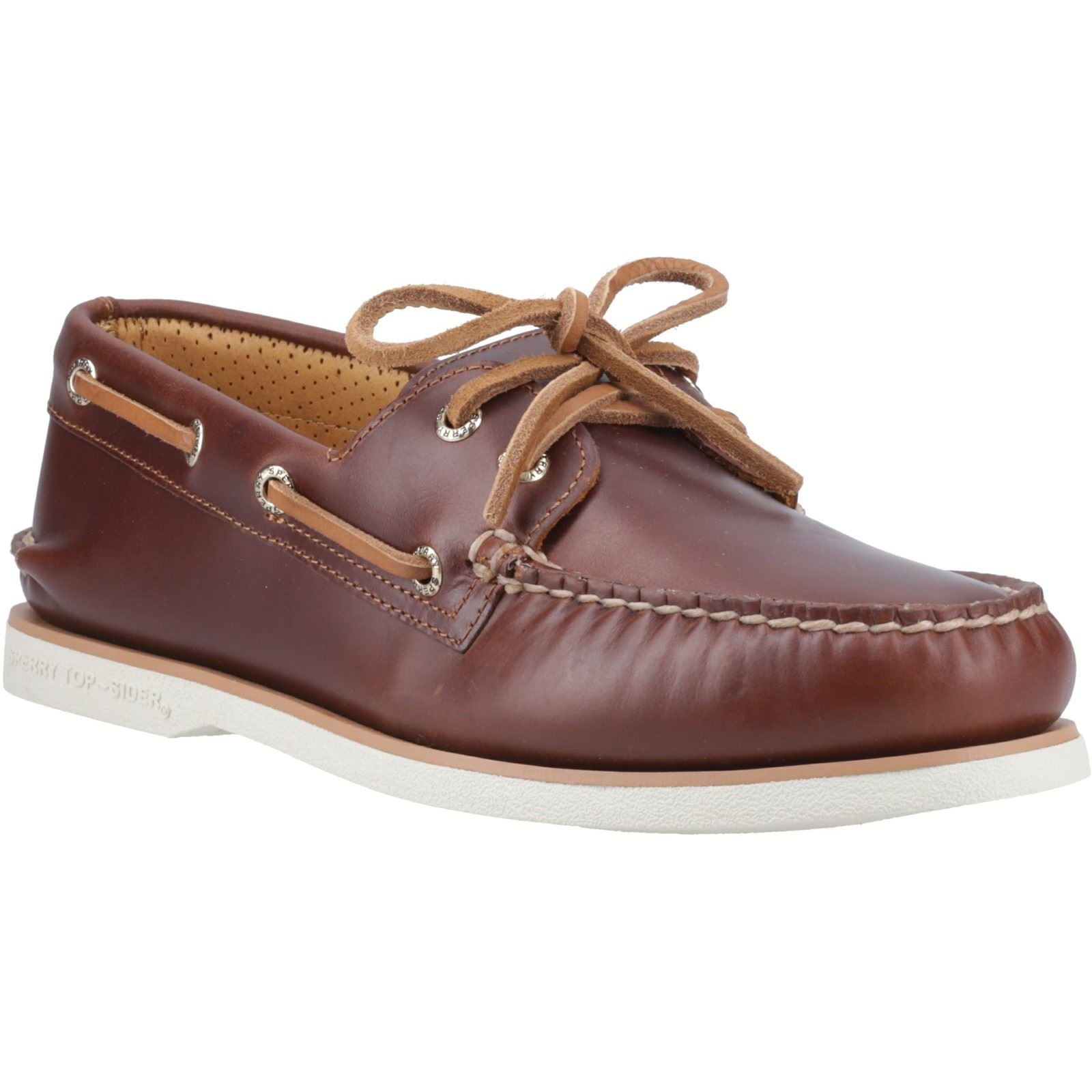 Sperry Authentic Gold Cup Chaussures Bateau En Cuir Pour Hommes, Couleur Tan
