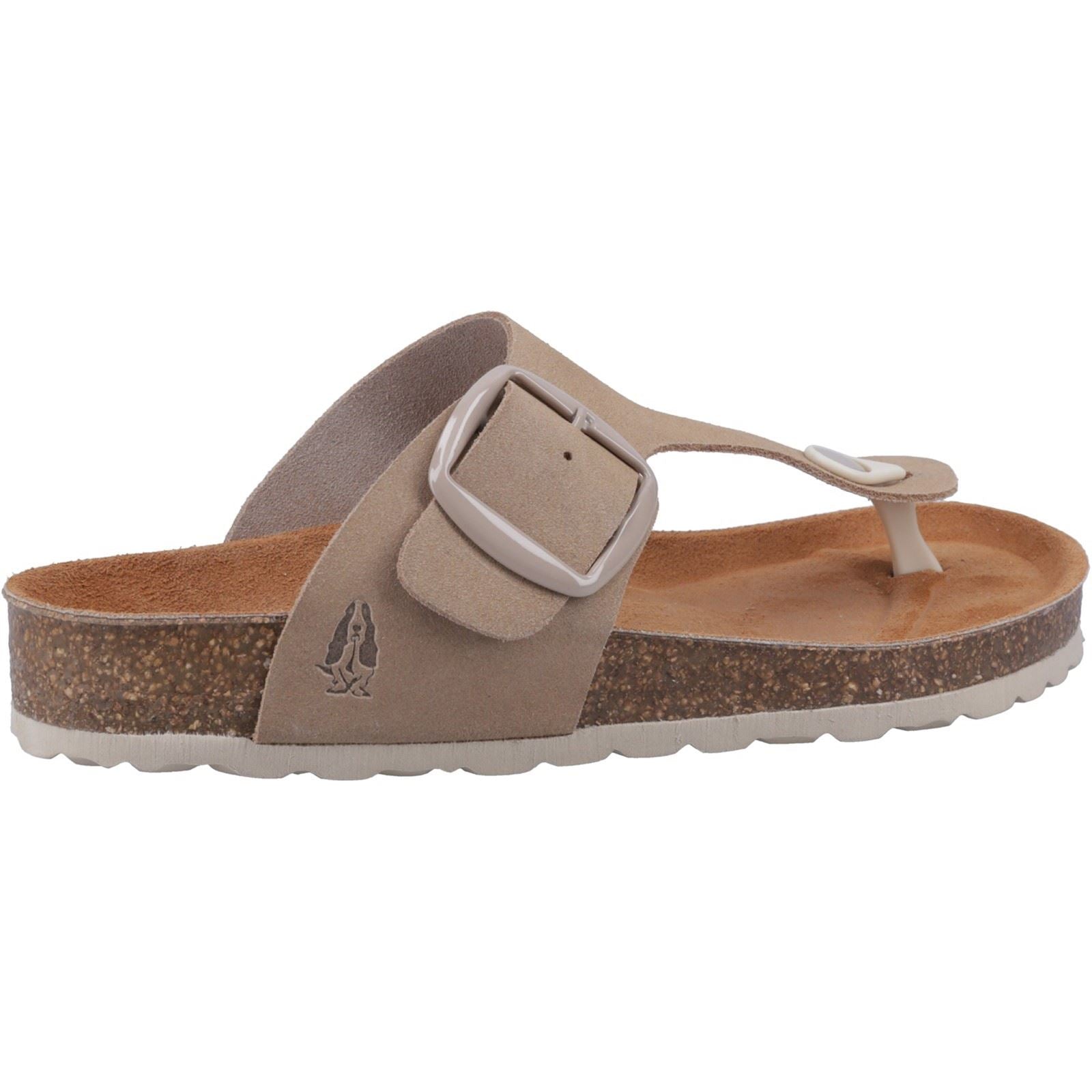 Hush Puppies Billie Sandales Pour Femme En Daim Taupe