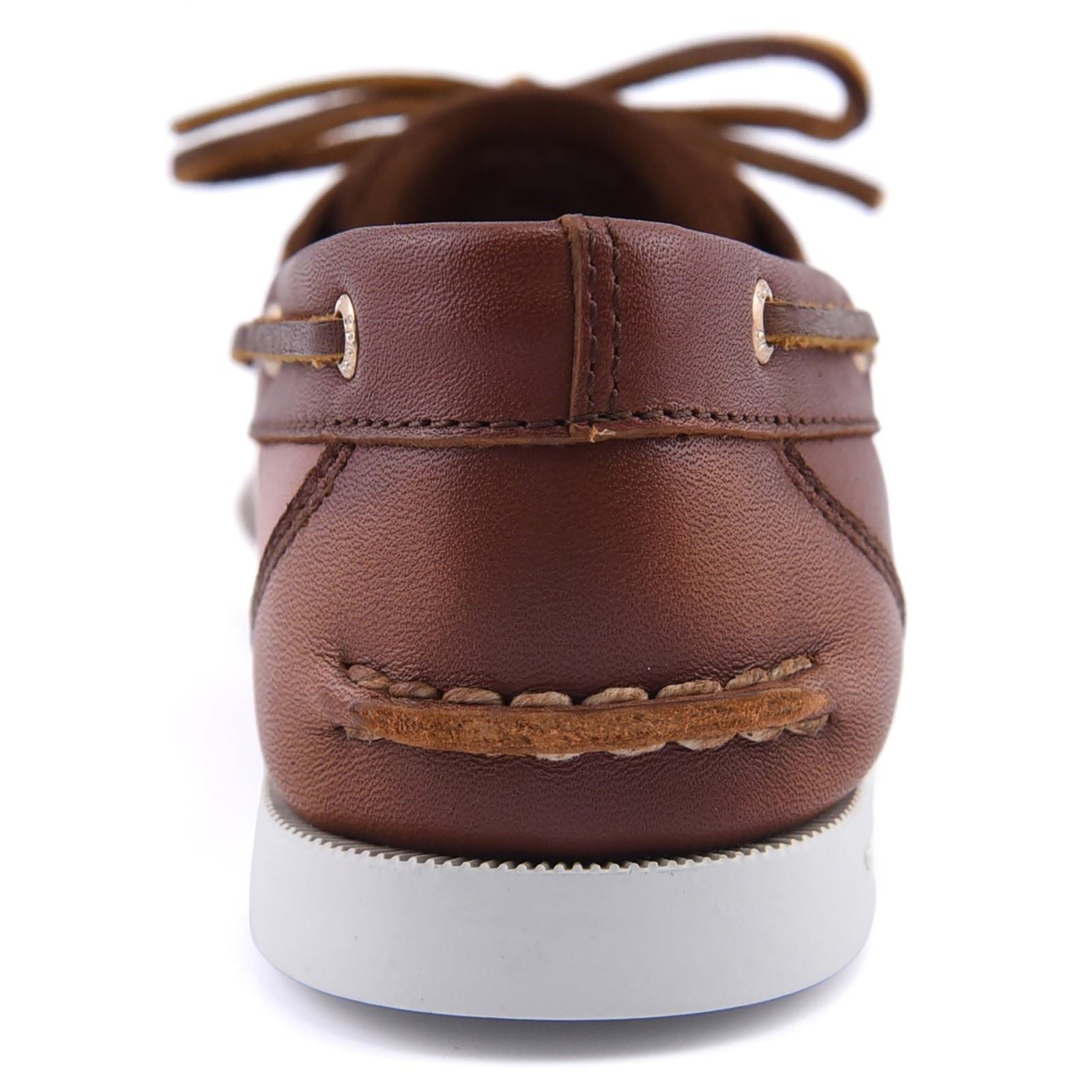 Sperry Authentic 1 Eye Chaussures Bateau En Cuir Pour Femmes Marron