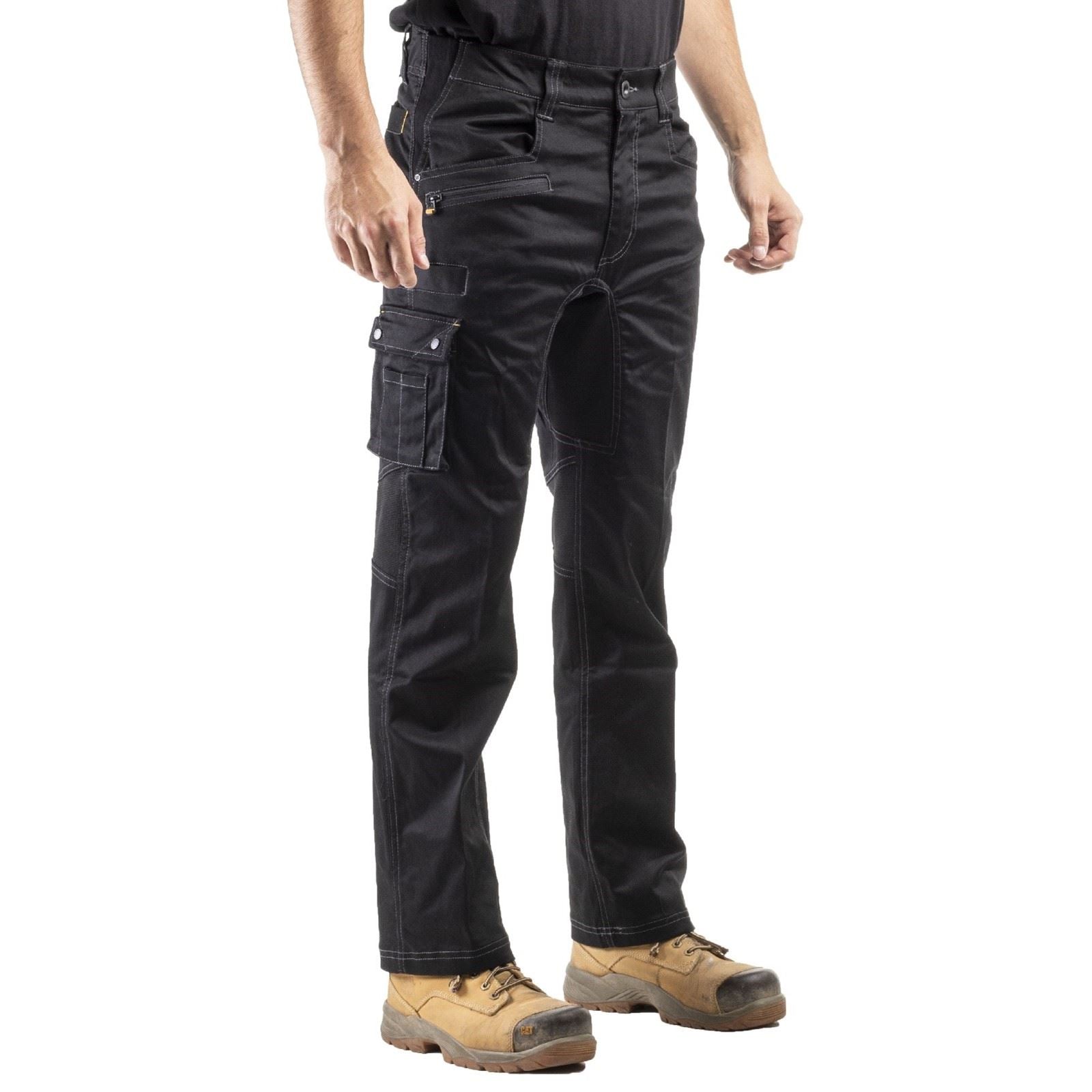 Caterpillar Operator FX Pantalons Noirs En Coton Pour Hommes - Extérieur