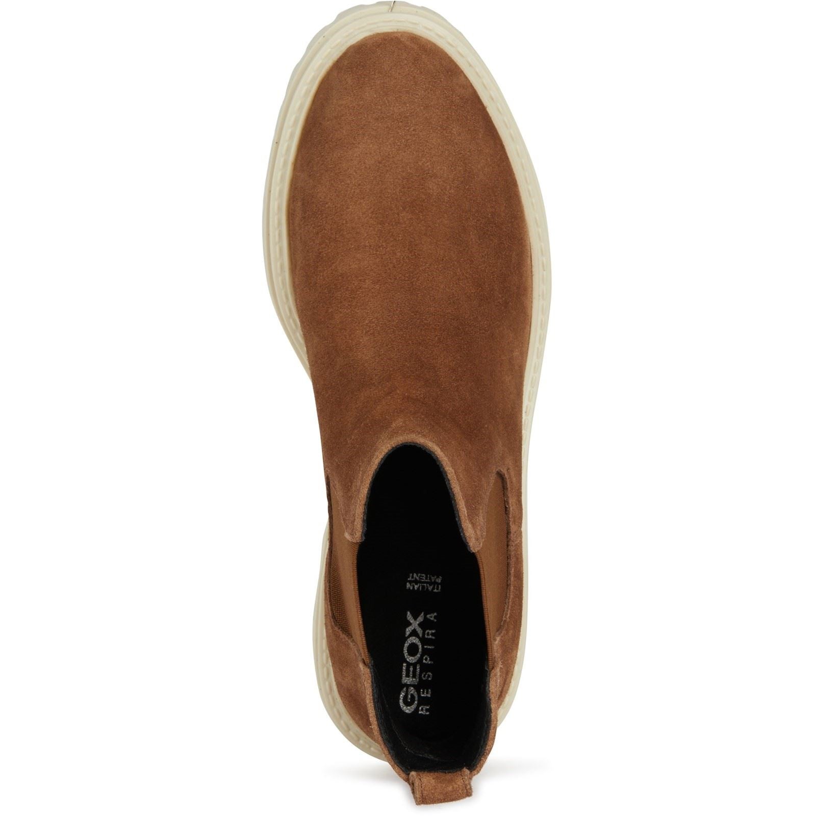 Geox D Iridea Bottes Marron En Cuir Pour Femmes