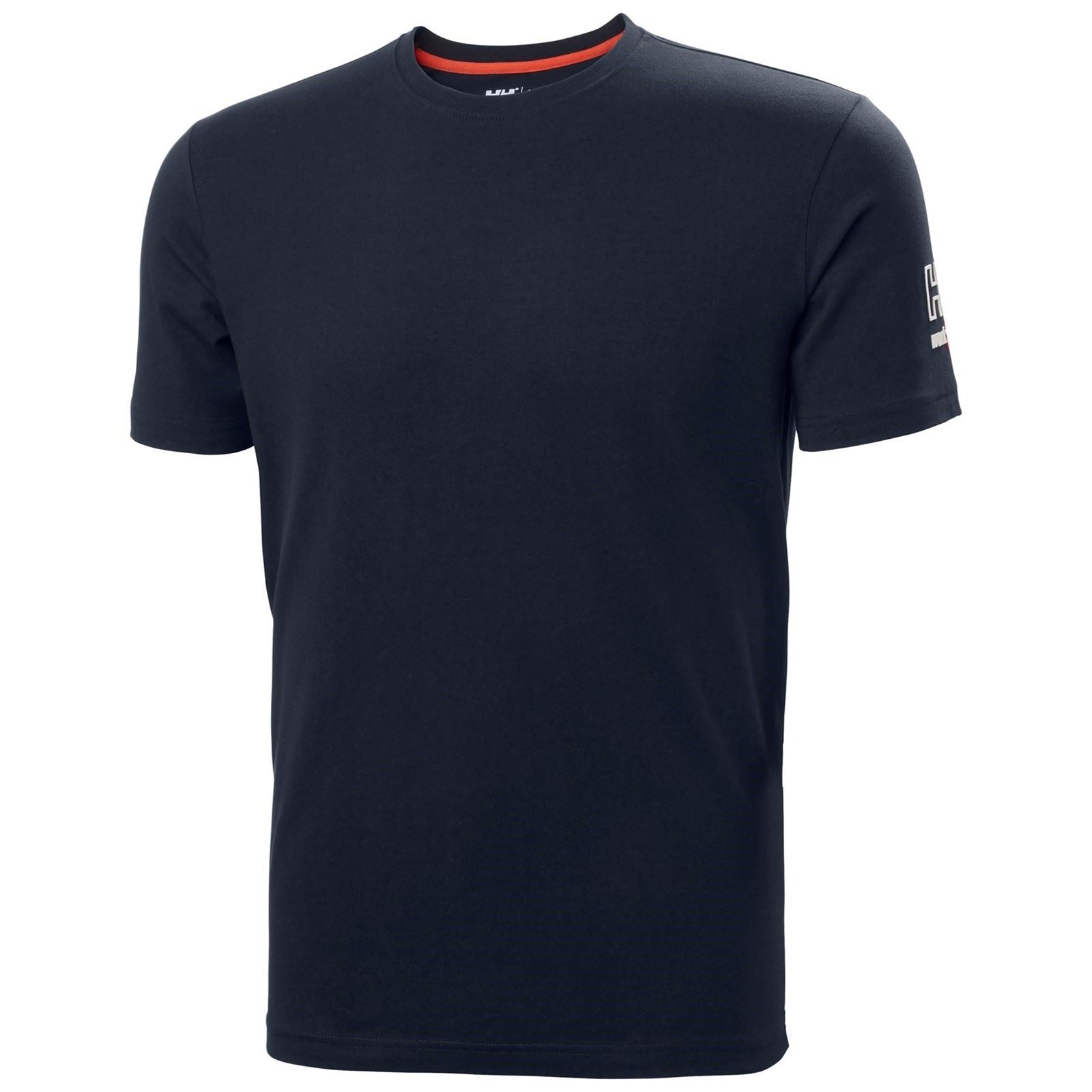 Helly Hansen Workwear Kensington T-Shirts Pour Hommes En Coton Bleu À Manches Courtes