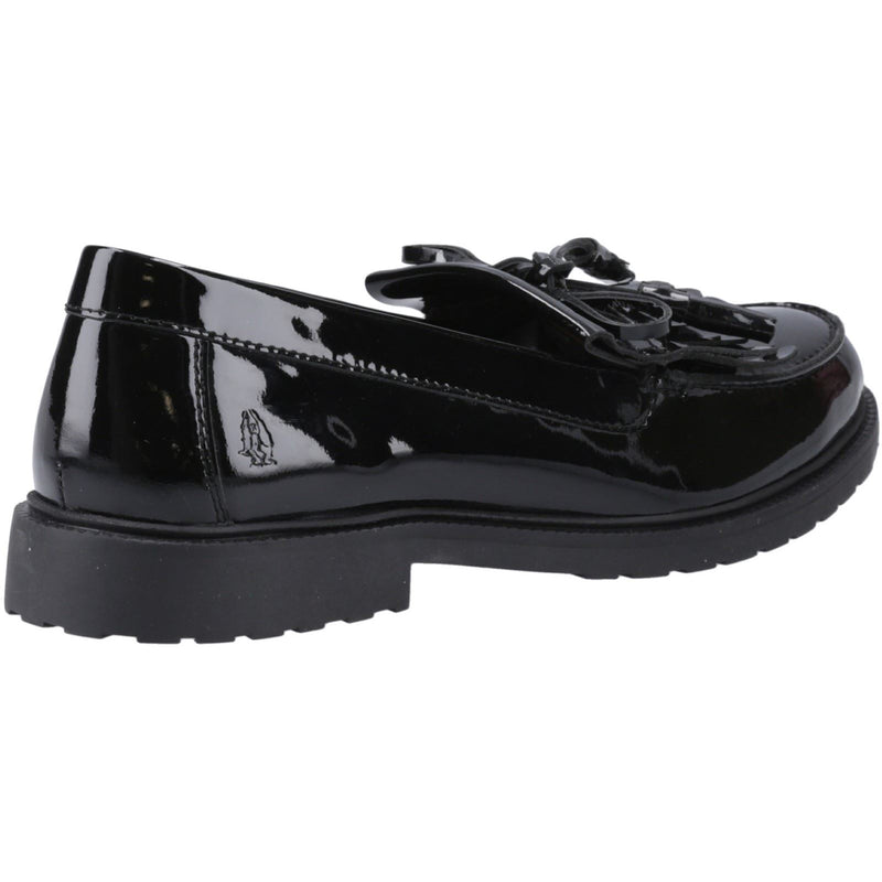 Hush Puppies Verity Kiltie Mocassins Noirs Pour Femmes En Cuir