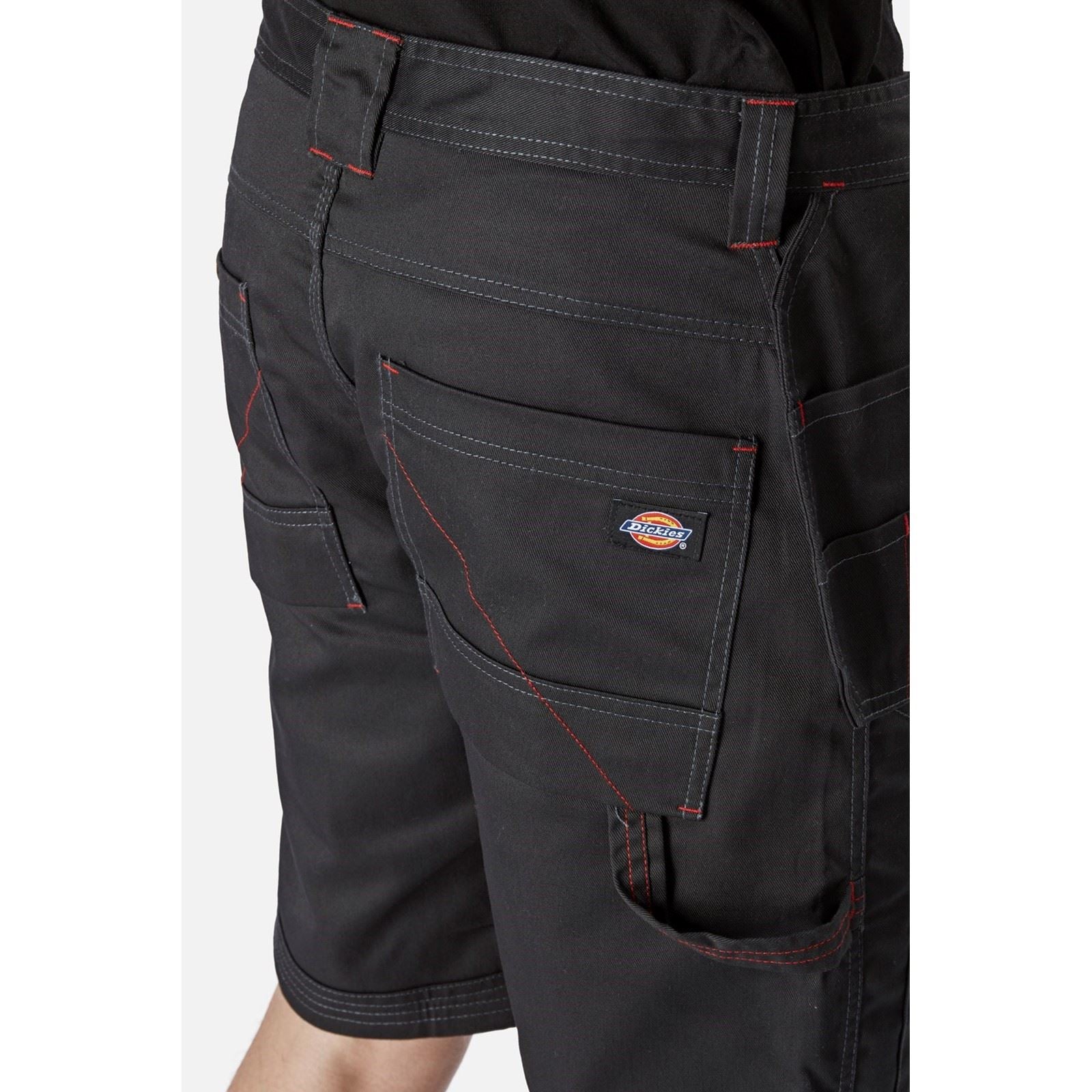 Dickies Redhawk Pro Work Shorts De Travail Noirs En Polyester Pour Hommes